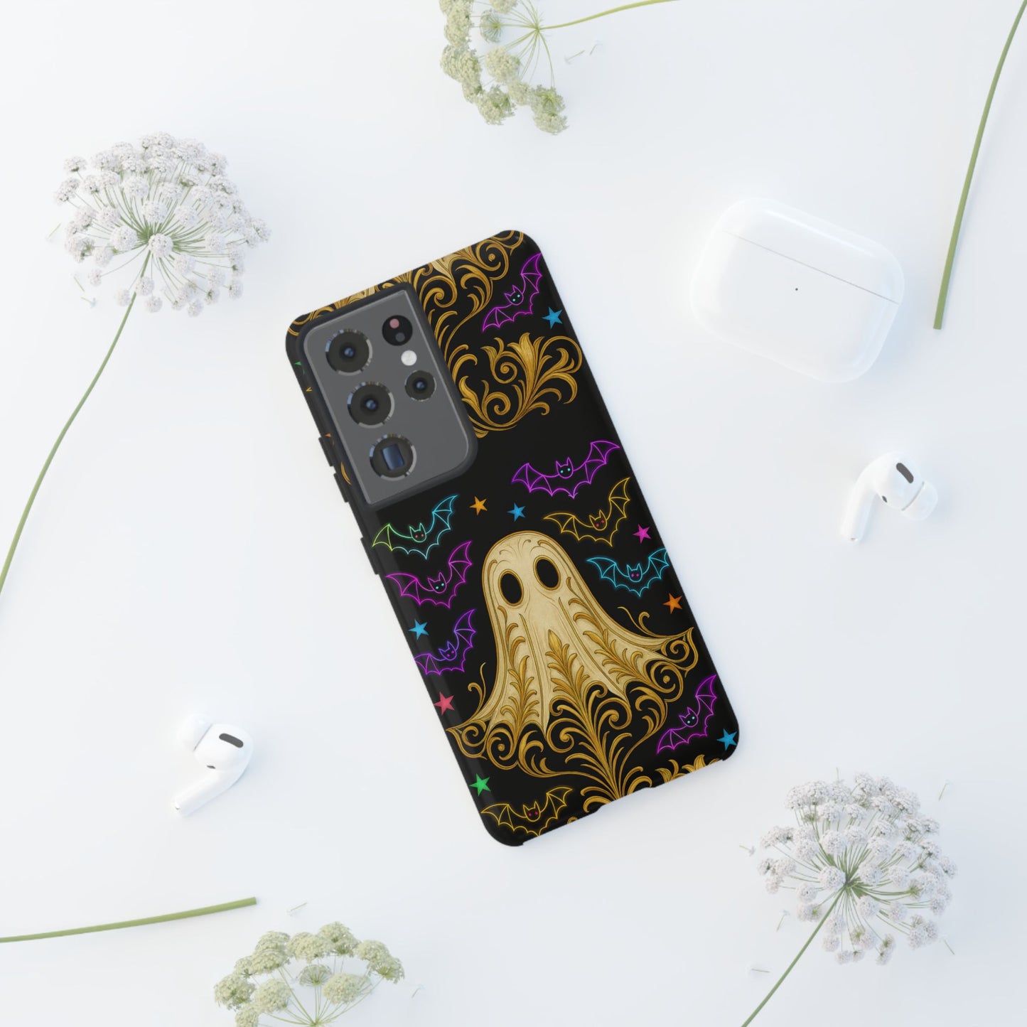 Ghost Phone Cases With Tiny Bats
