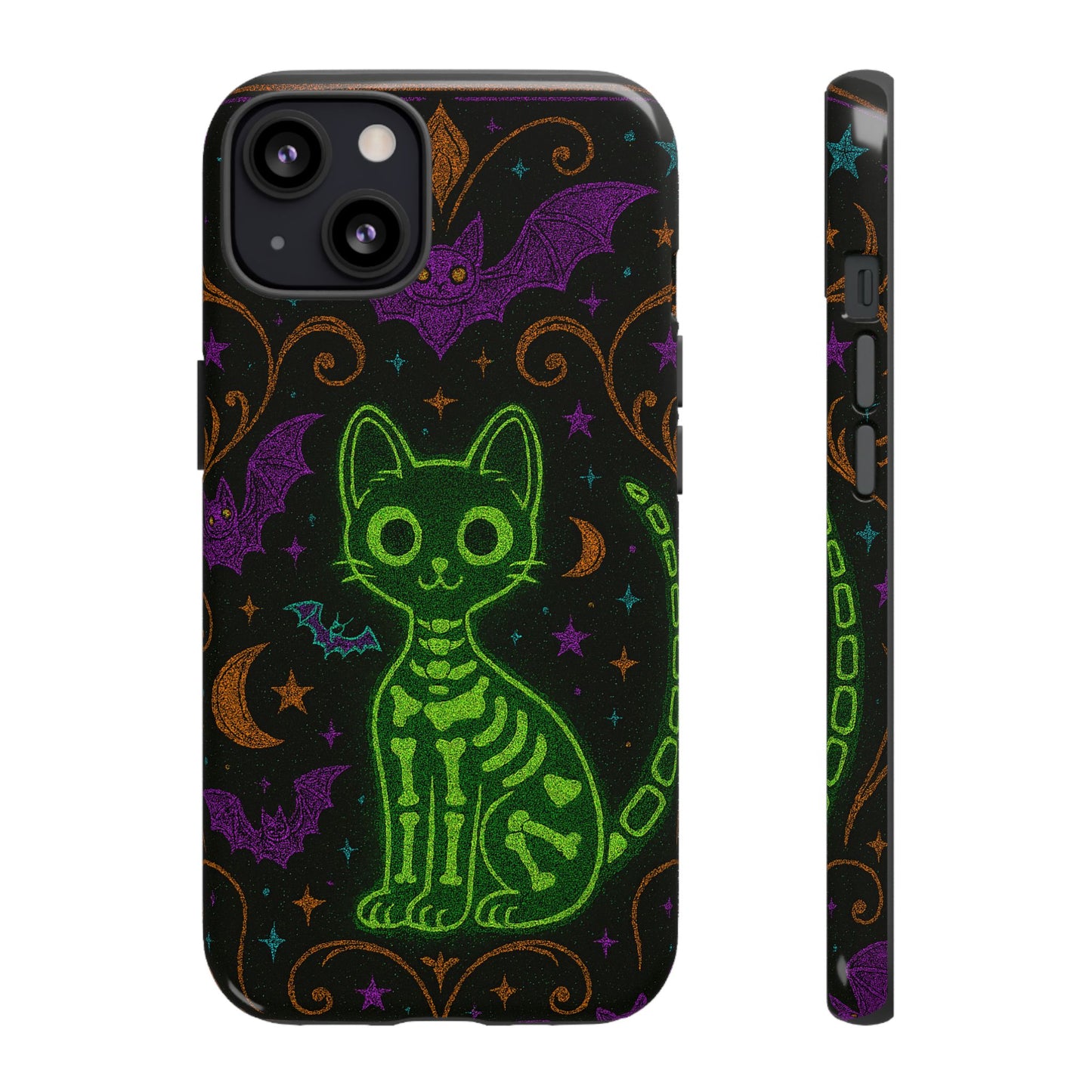 Skeleton Cat Phone Case