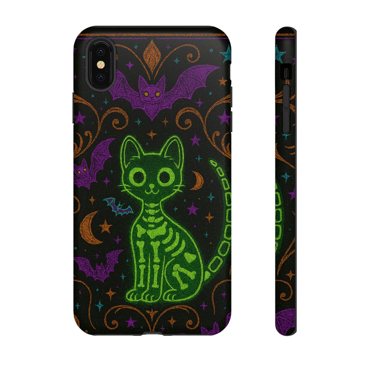 Skeleton Cat Phone Case