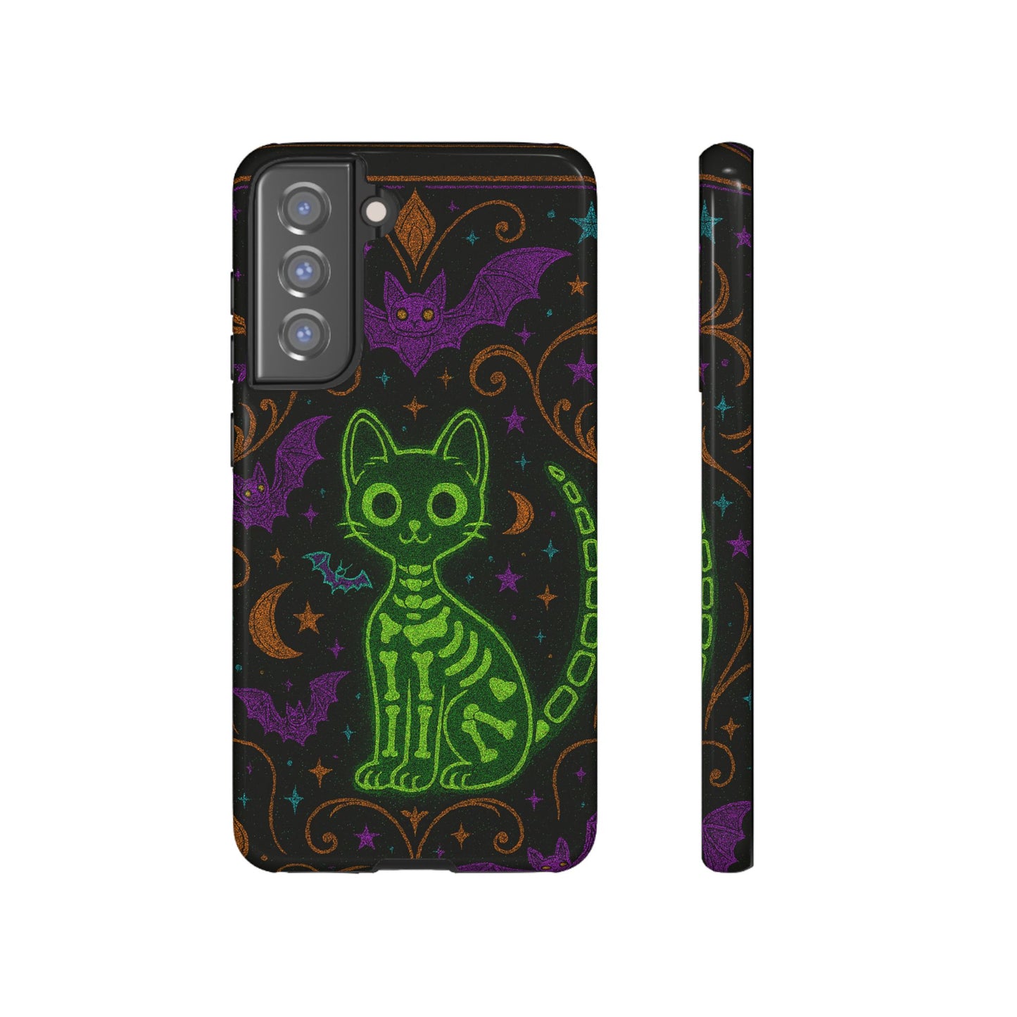 Skeleton Cat Phone Case