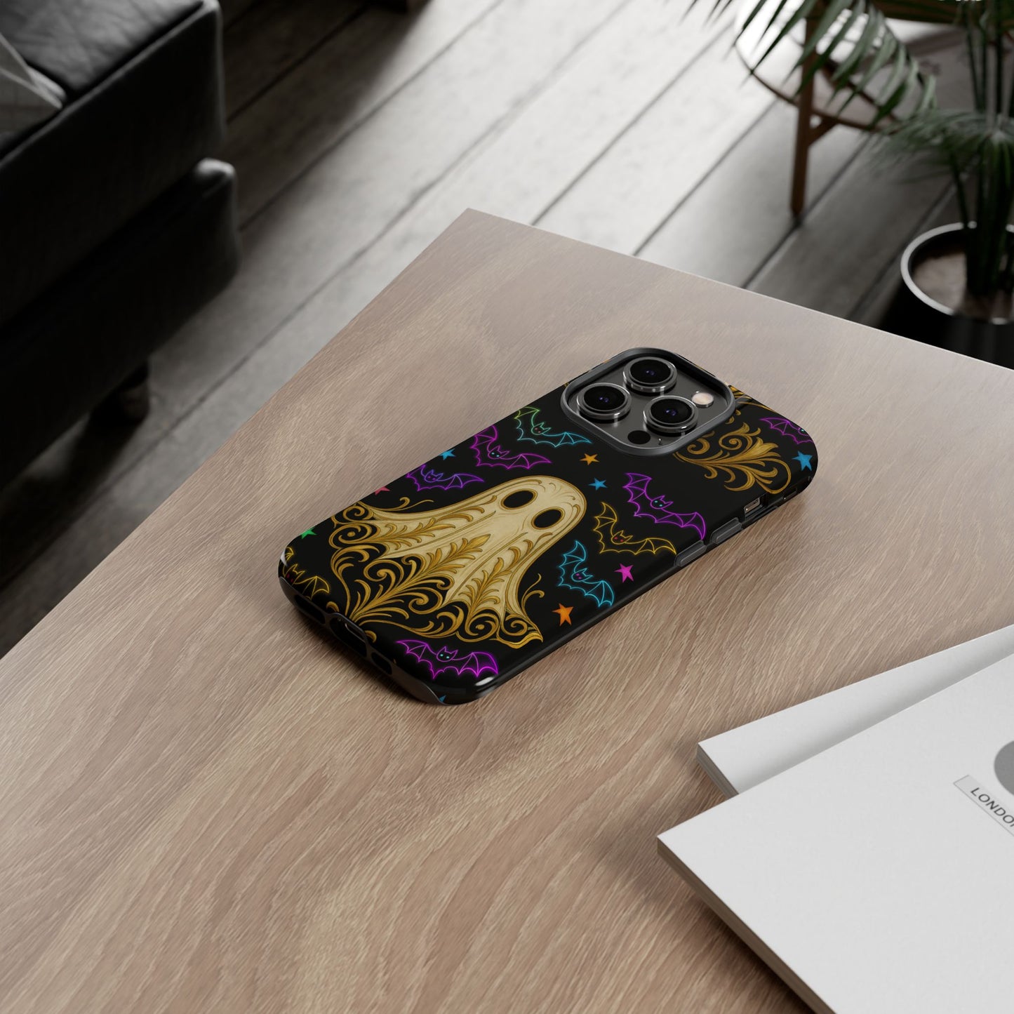 Ghost Phone Cases With Tiny Bats