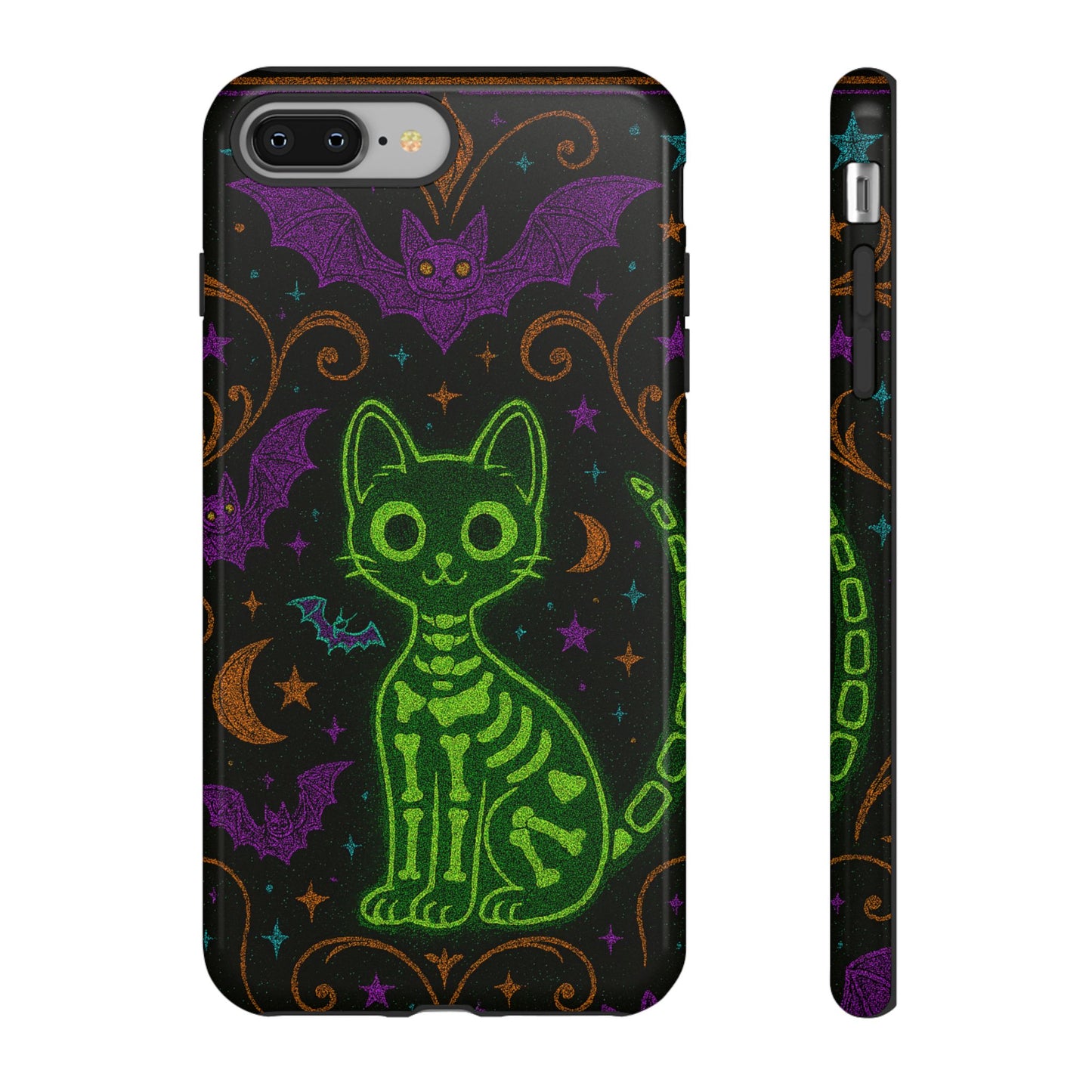 Skeleton Cat Phone Case