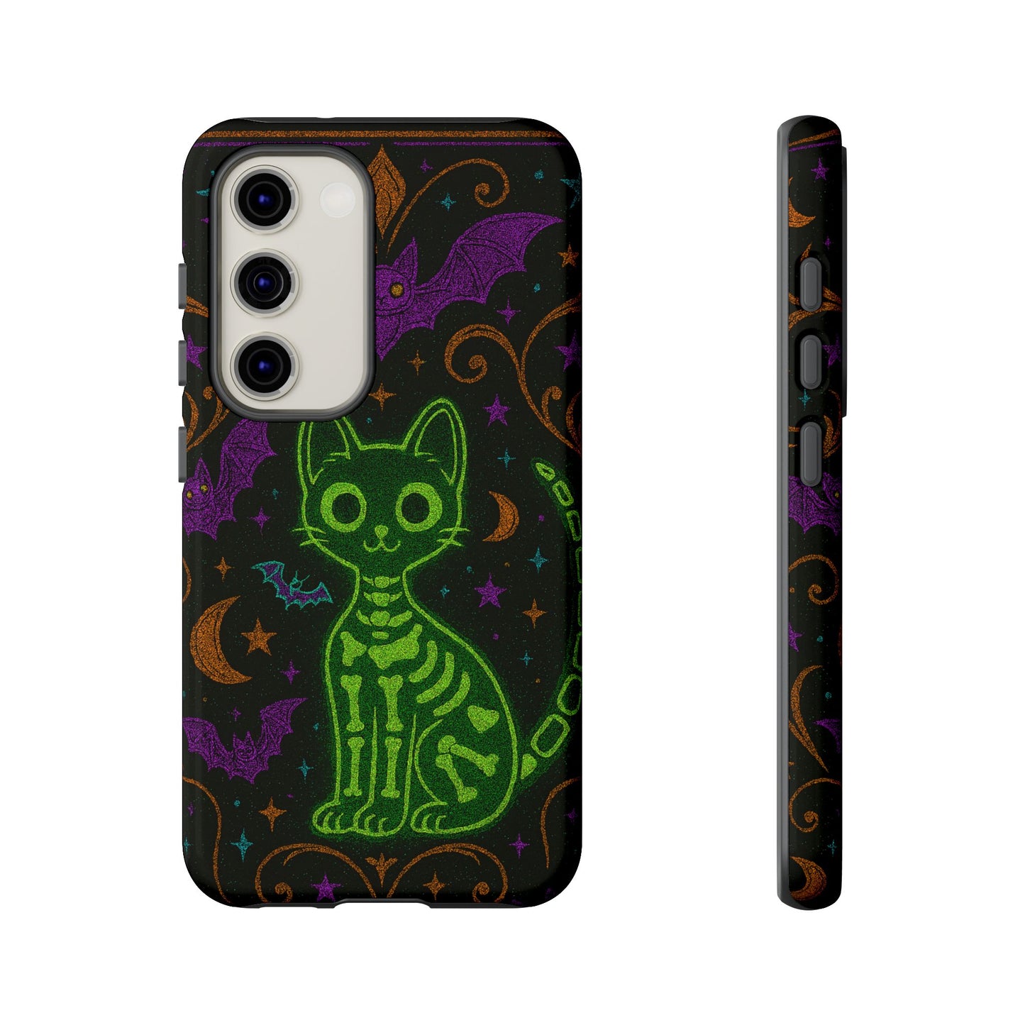 Skeleton Cat Phone Case