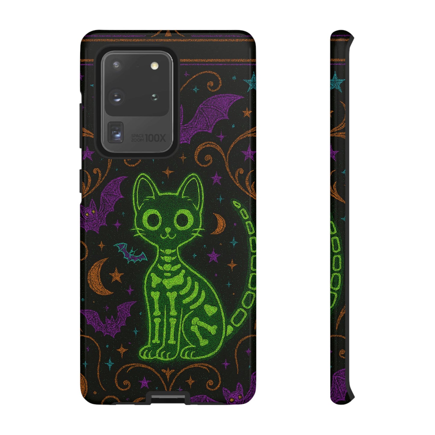 Skeleton Cat Phone Case