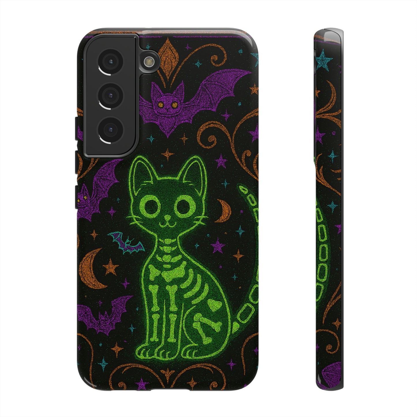 Skeleton Cat Phone Case