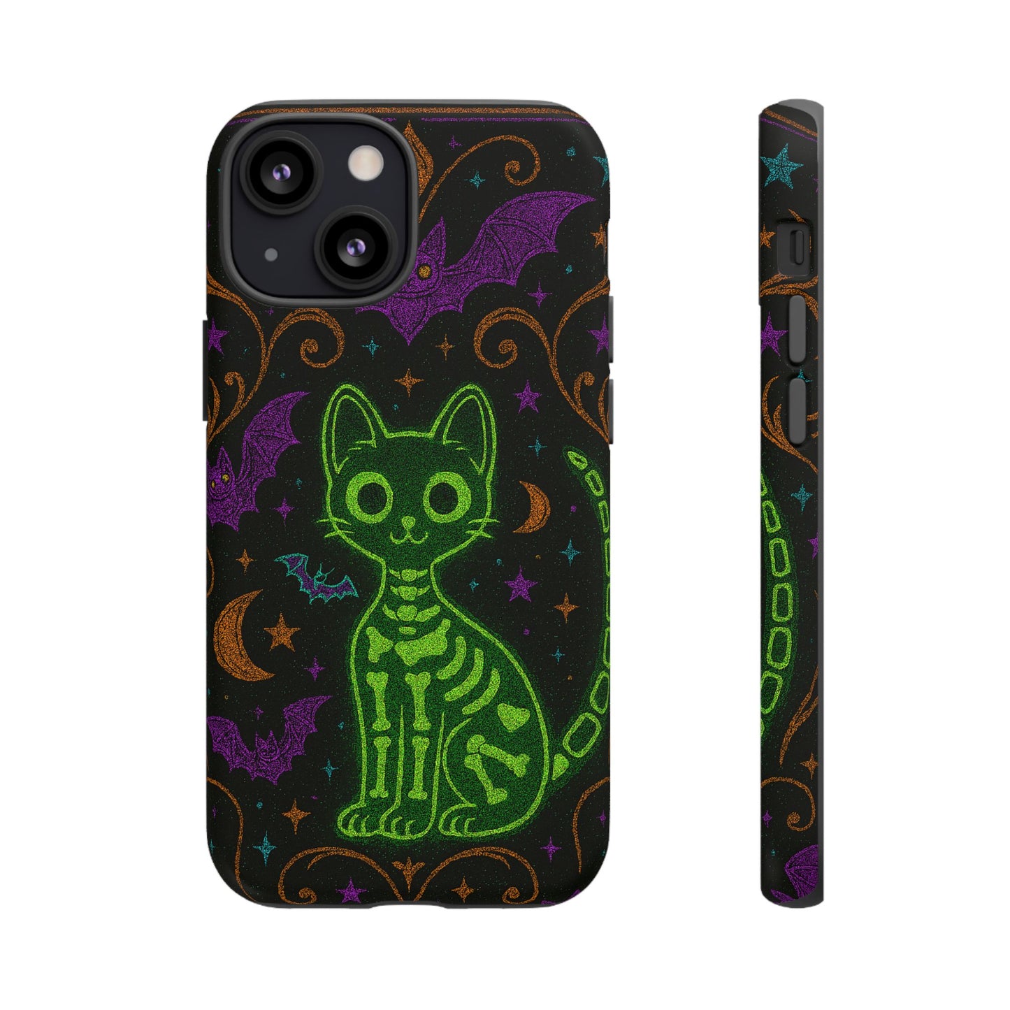 Skeleton Cat Phone Case