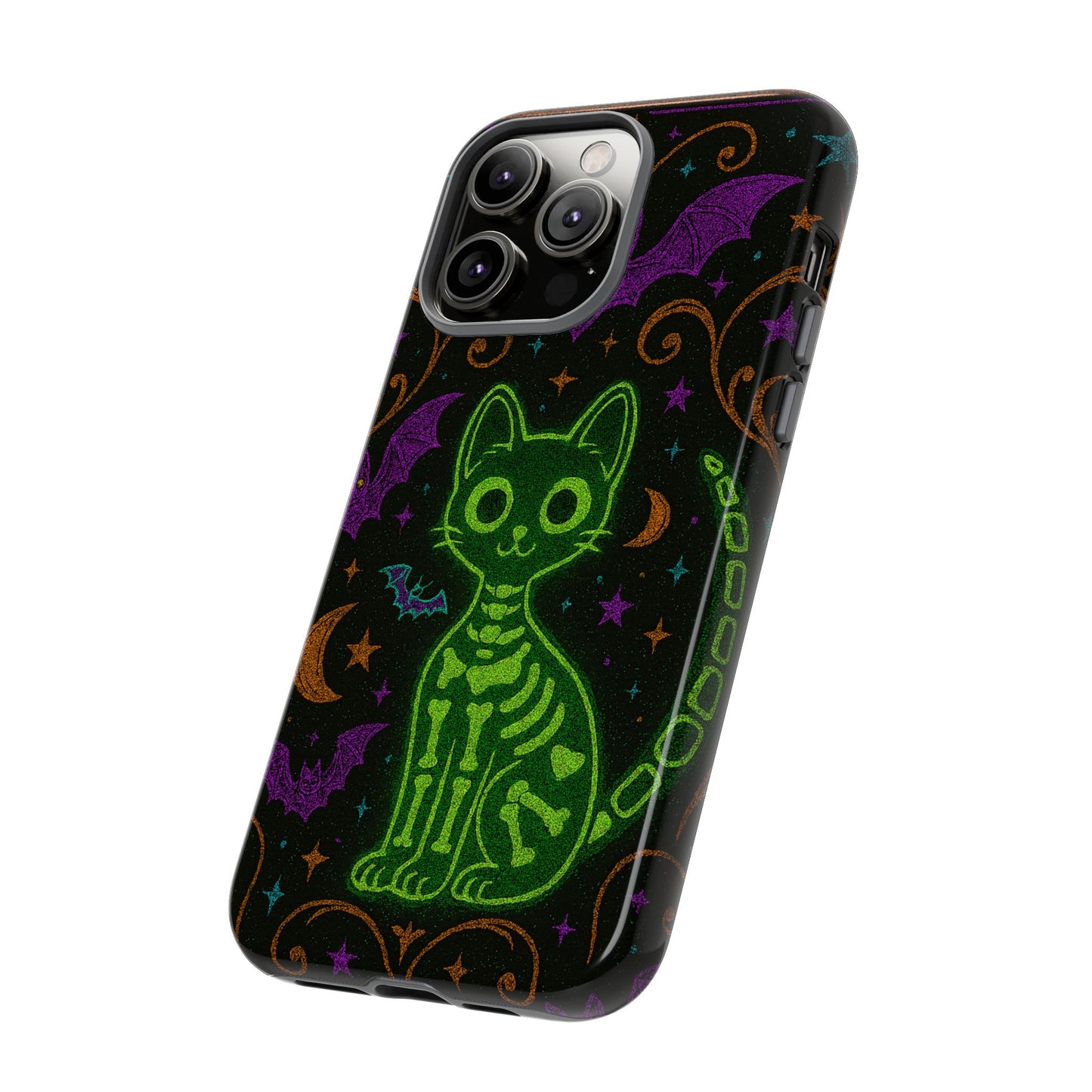 Skeleton Cat Phone Case