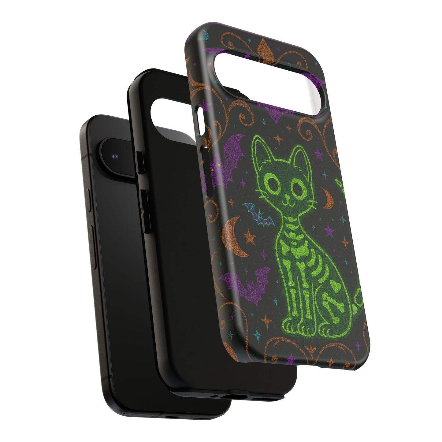 Skeleton Cat Phone Case