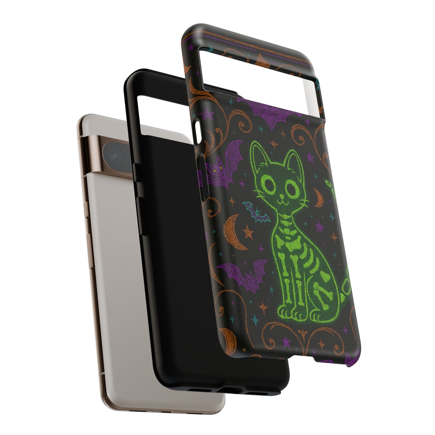 Skeleton Cat Phone Case
