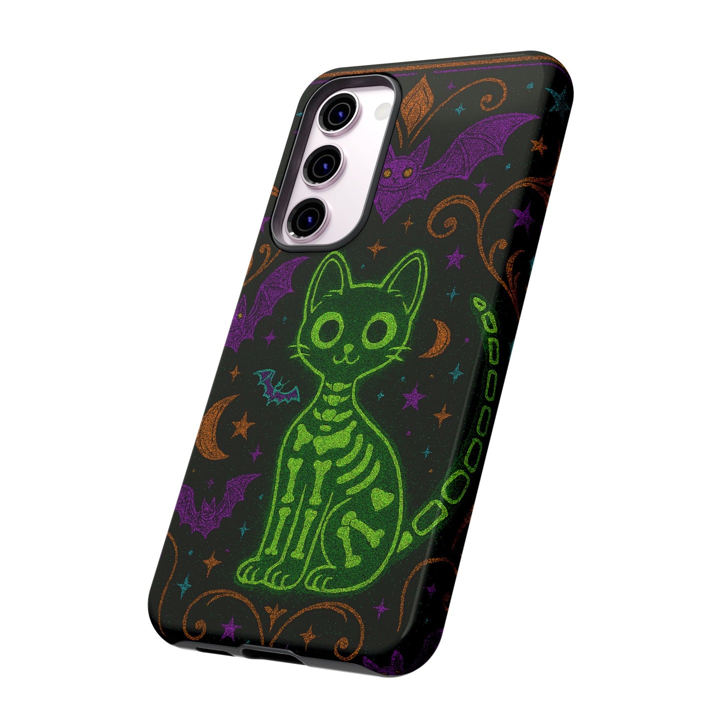 Skeleton Cat Phone Case