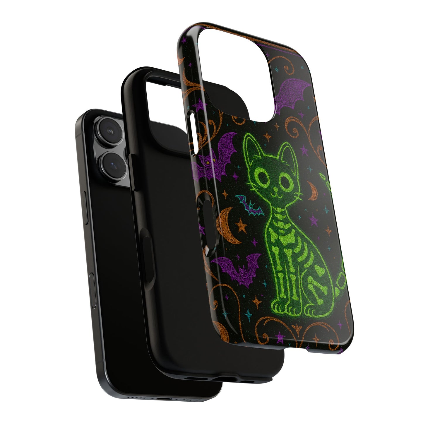 Skeleton Cat Phone Case