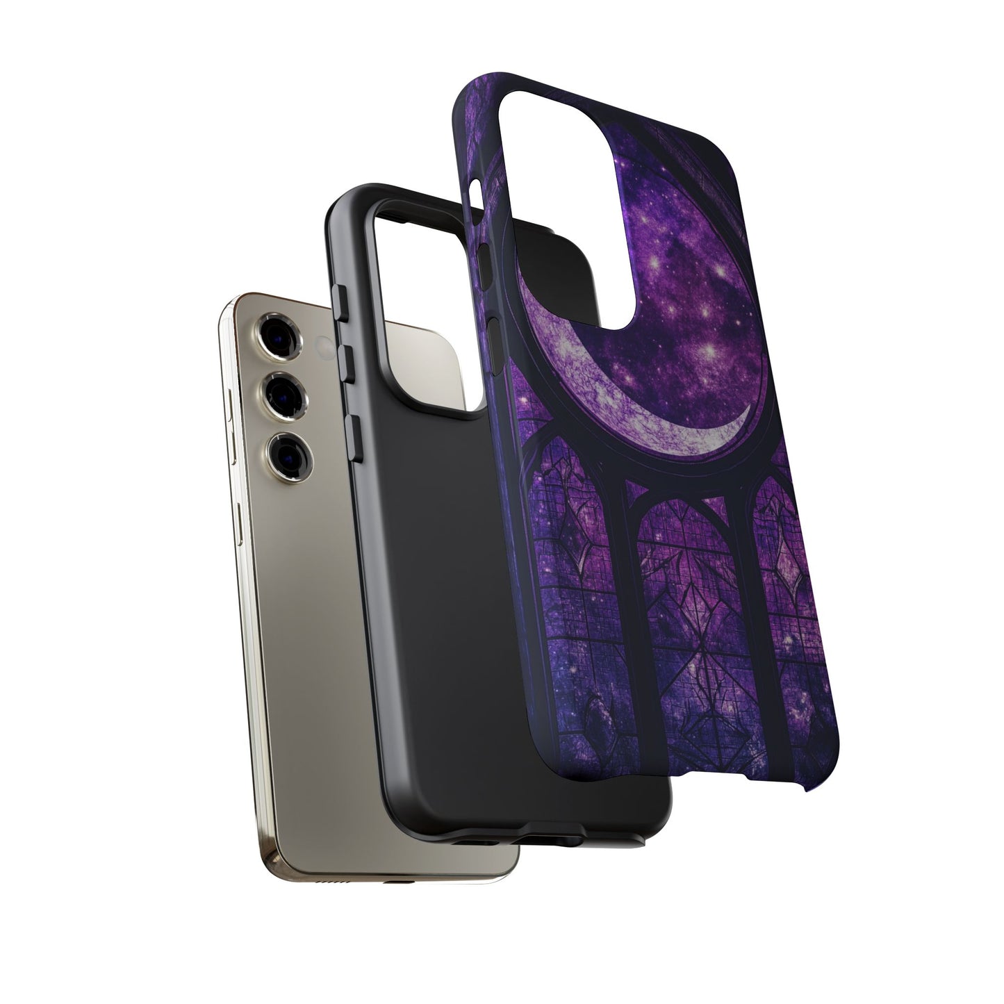Purple Gothic Stained Glass Phone Cases