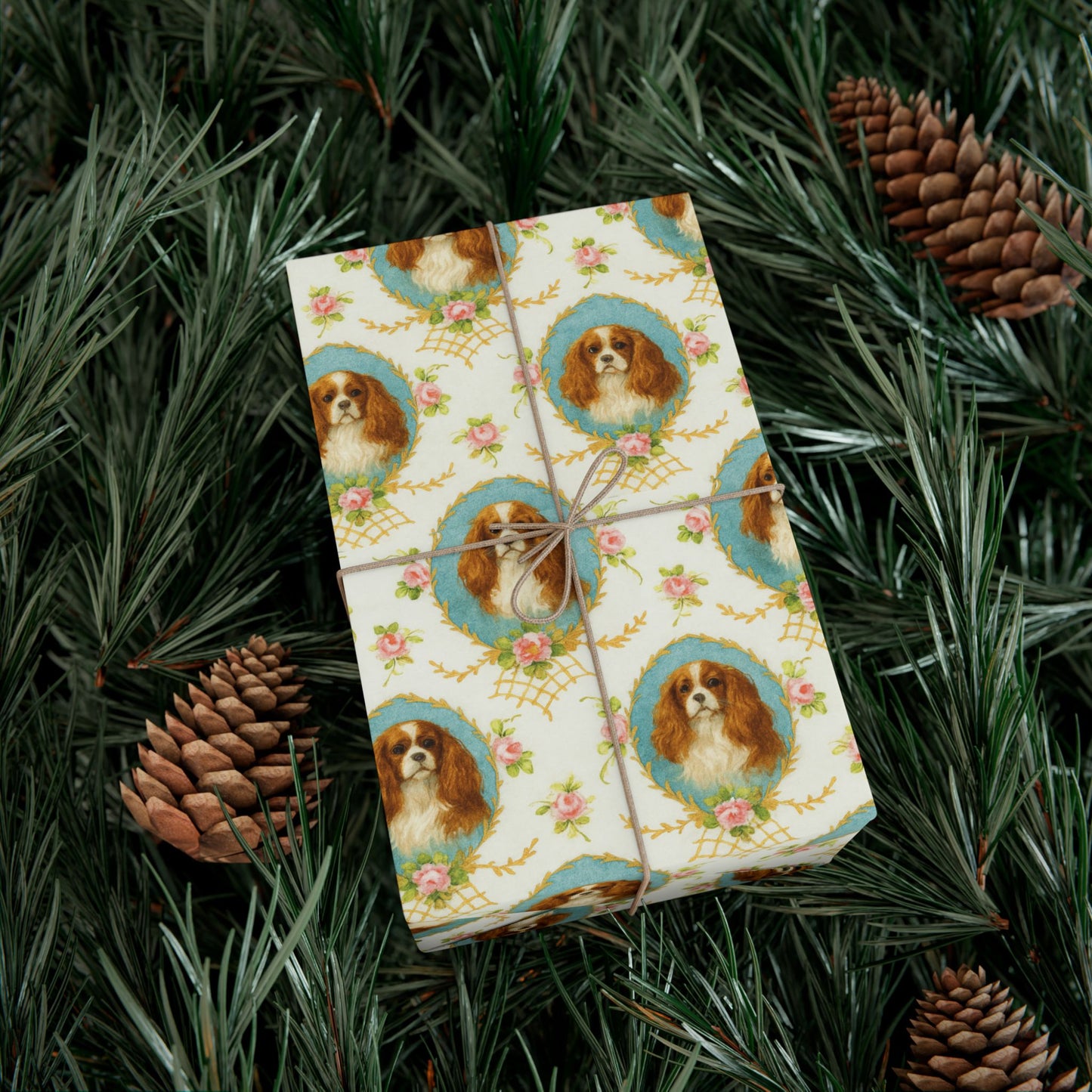 Gift Wrapping Paper - King Charles Spaniels
