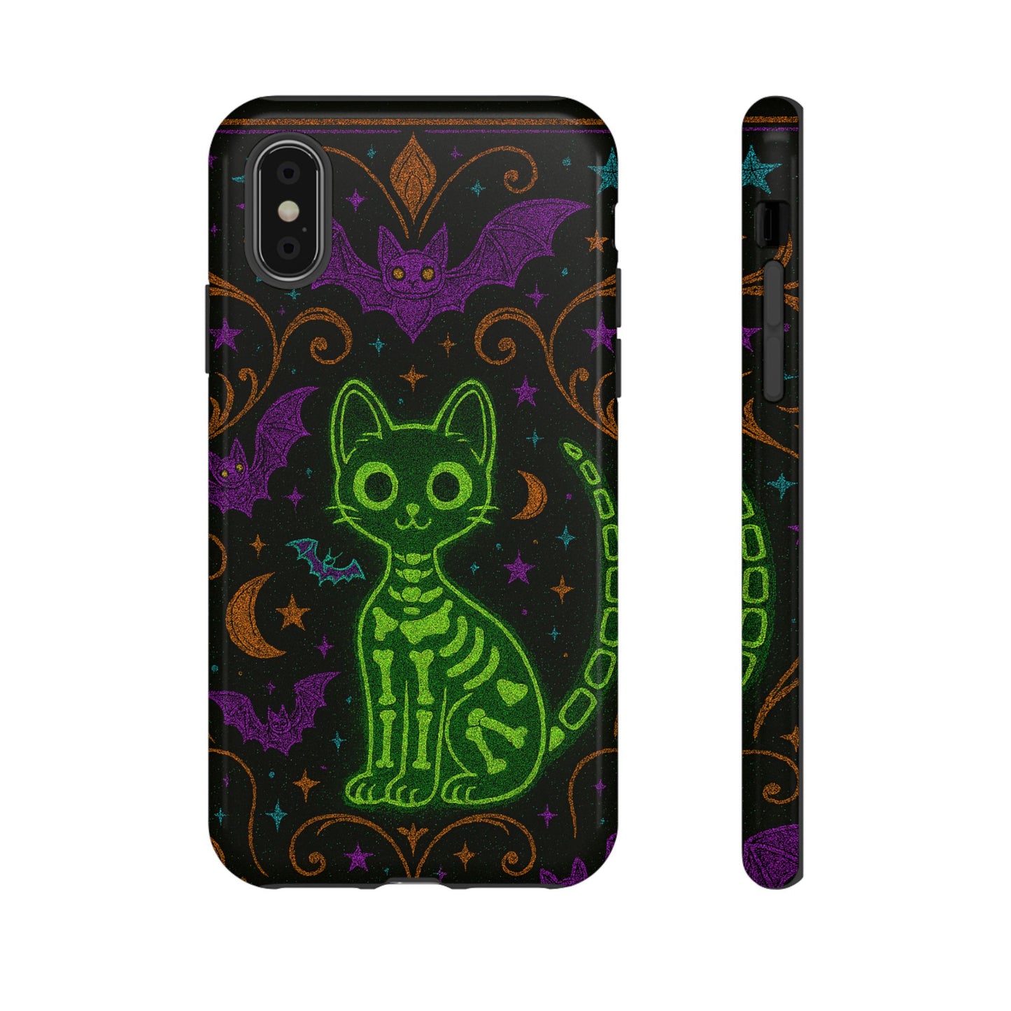 Skeleton Cat Phone Case