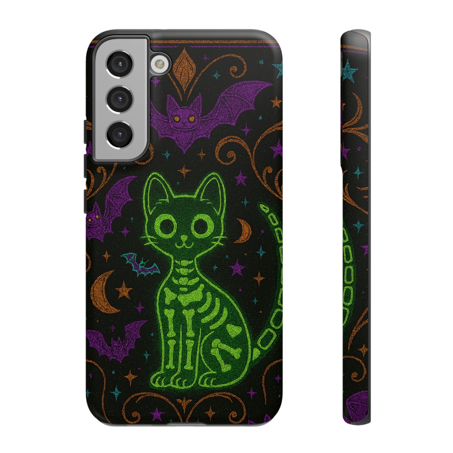 Skeleton Cat Phone Case