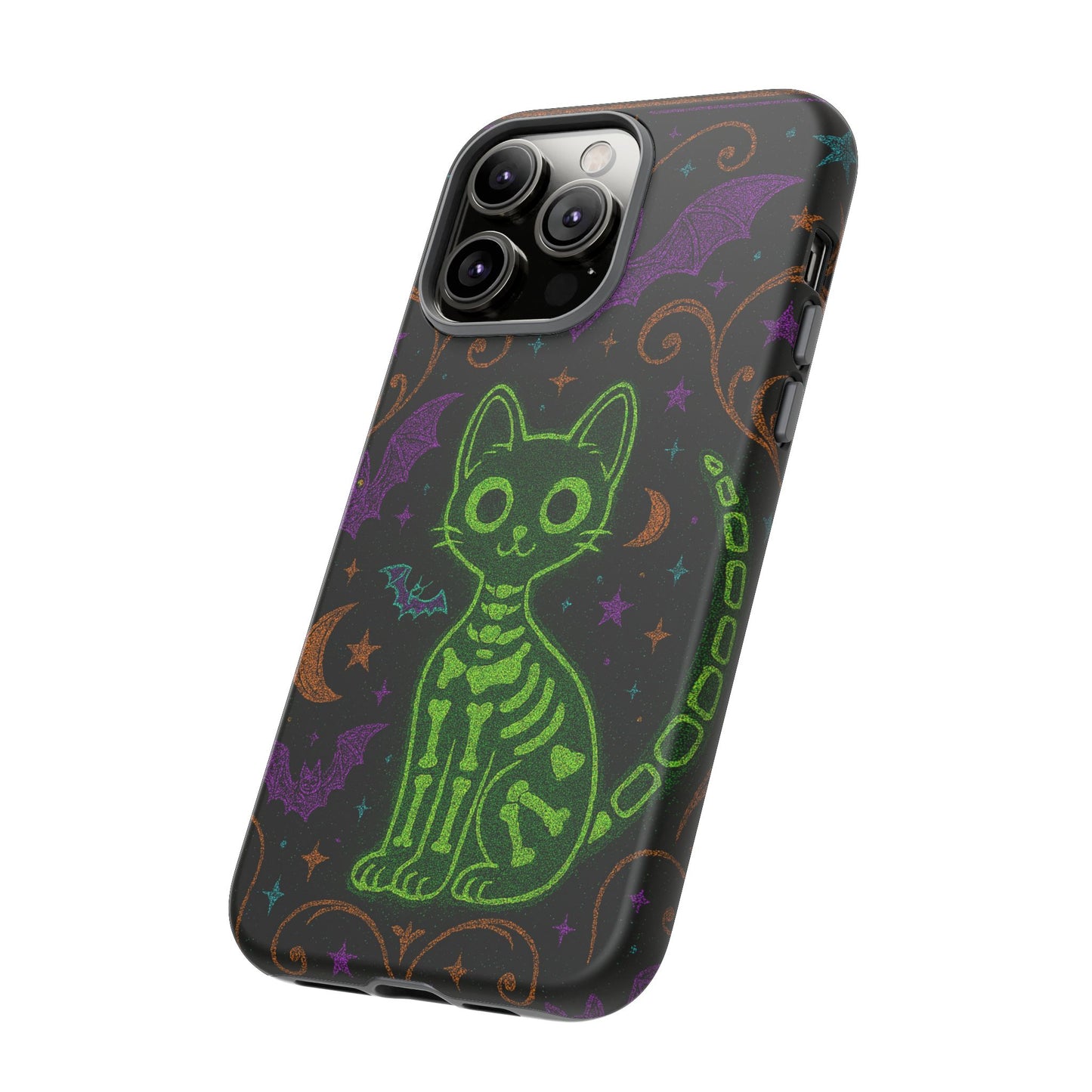 Skeleton Cat Phone Case