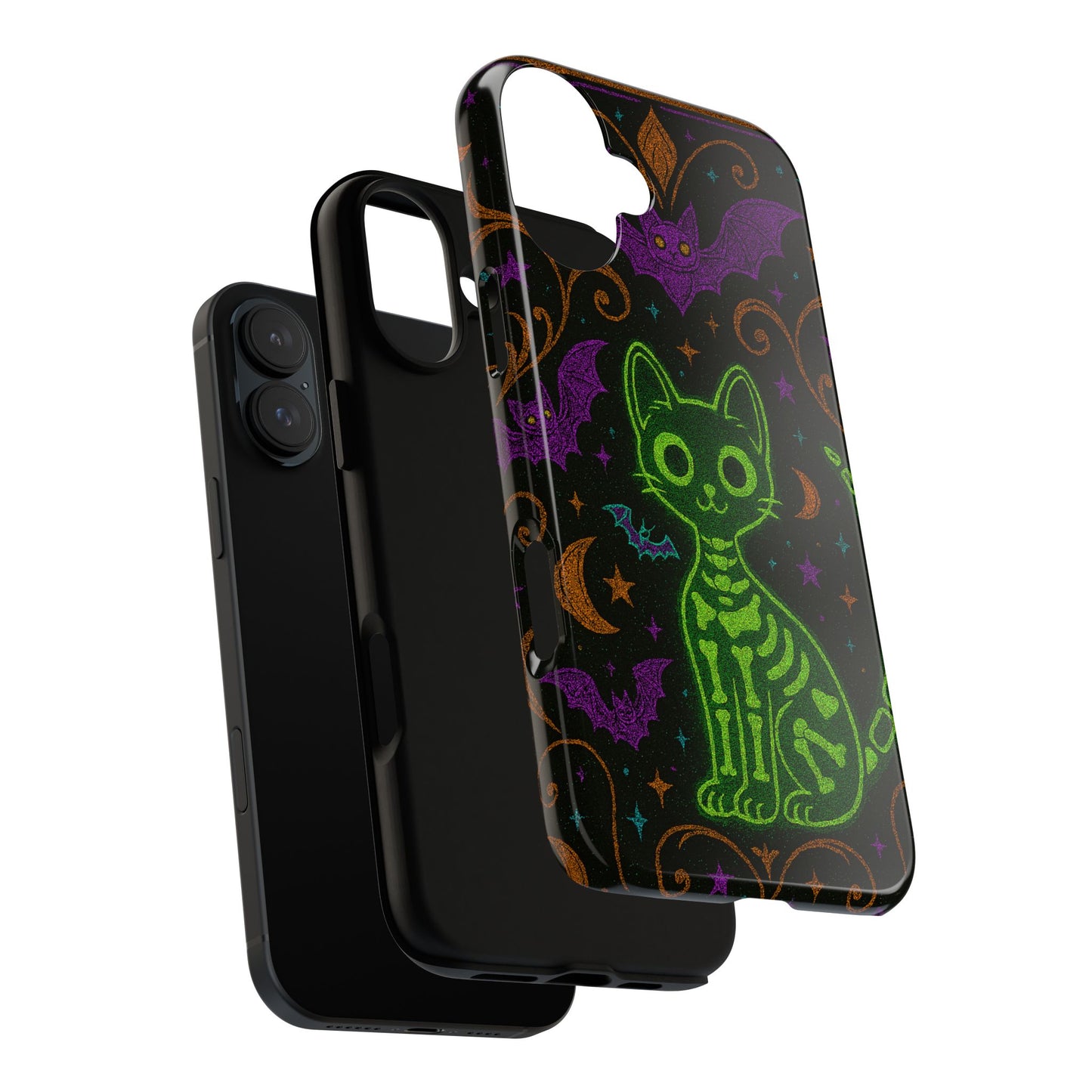 Skeleton Cat Phone Case
