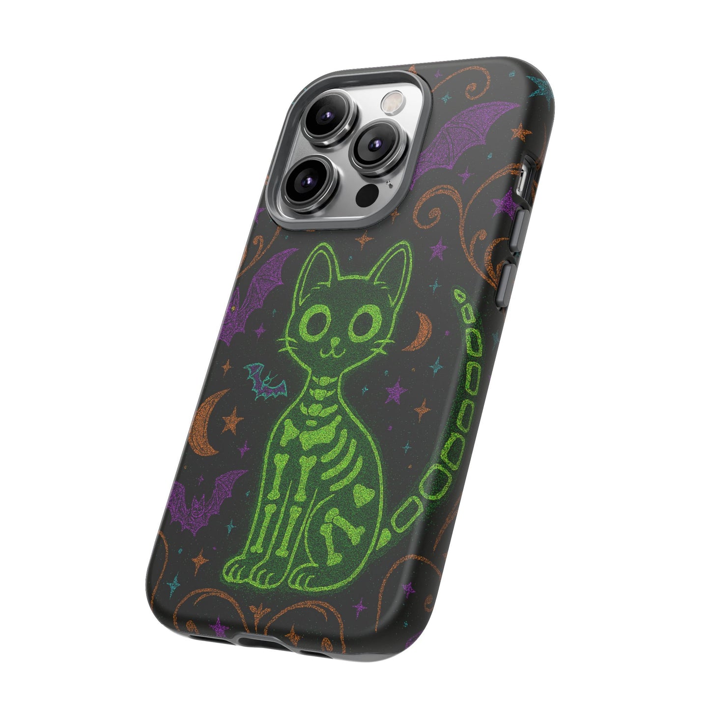 Skeleton Cat Phone Case