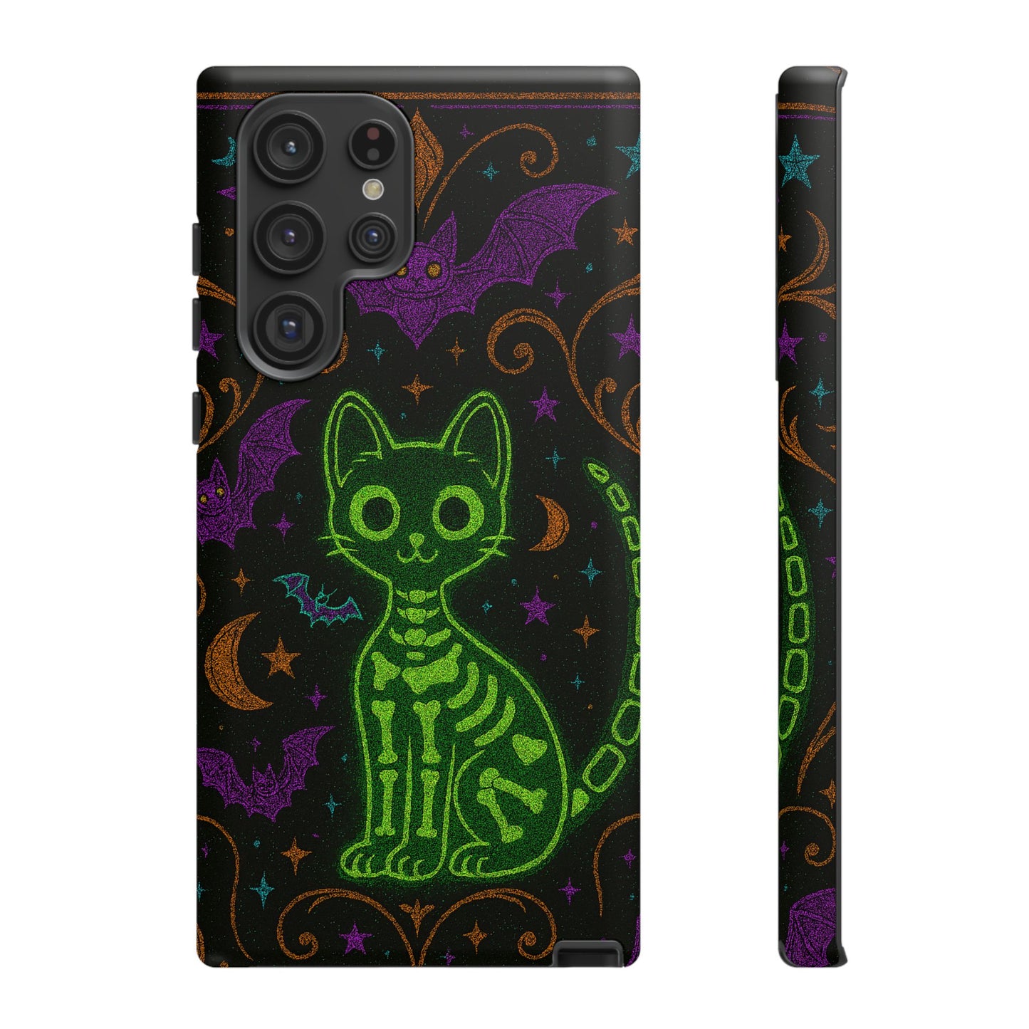 Skeleton Cat Phone Case