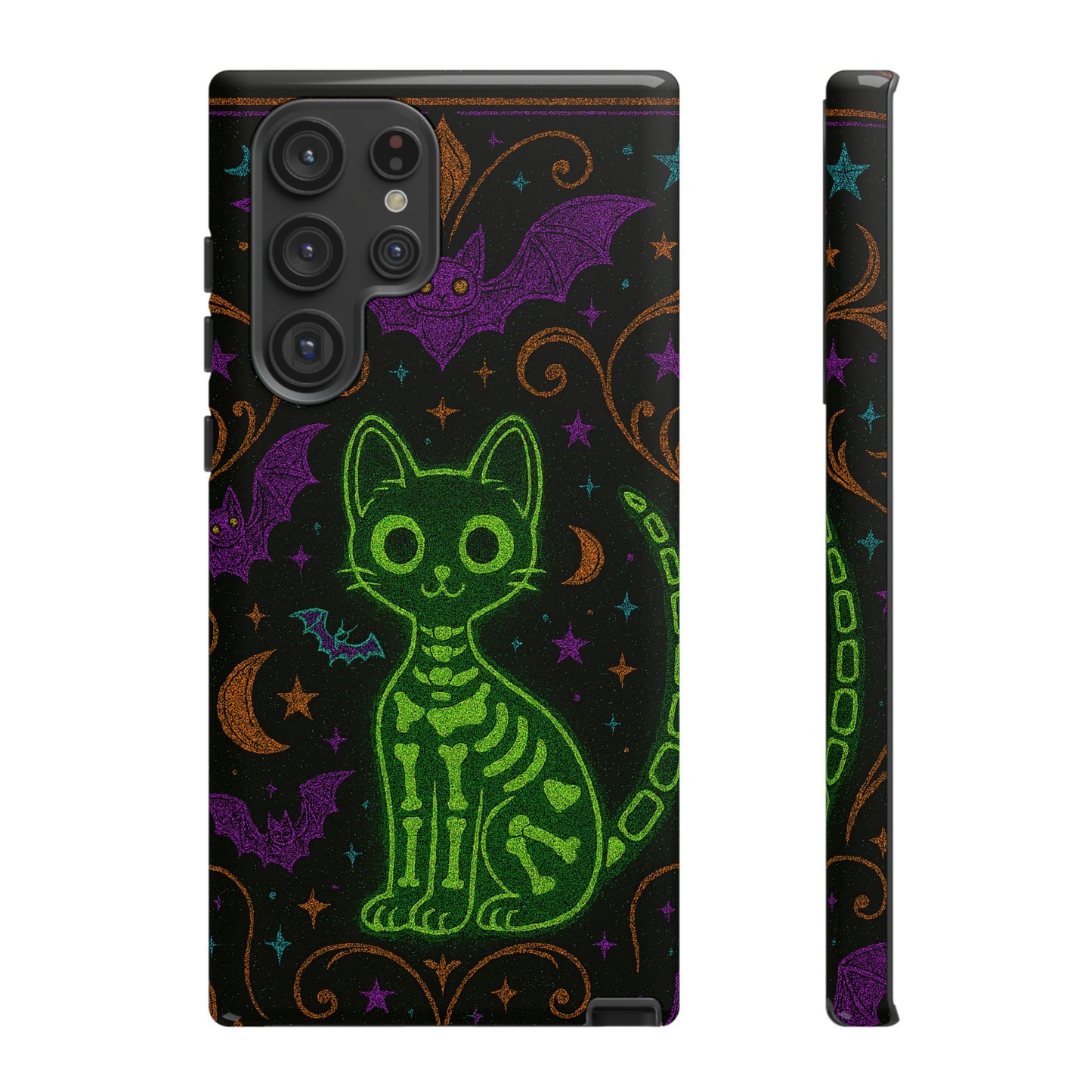 Skeleton Cat Phone Case