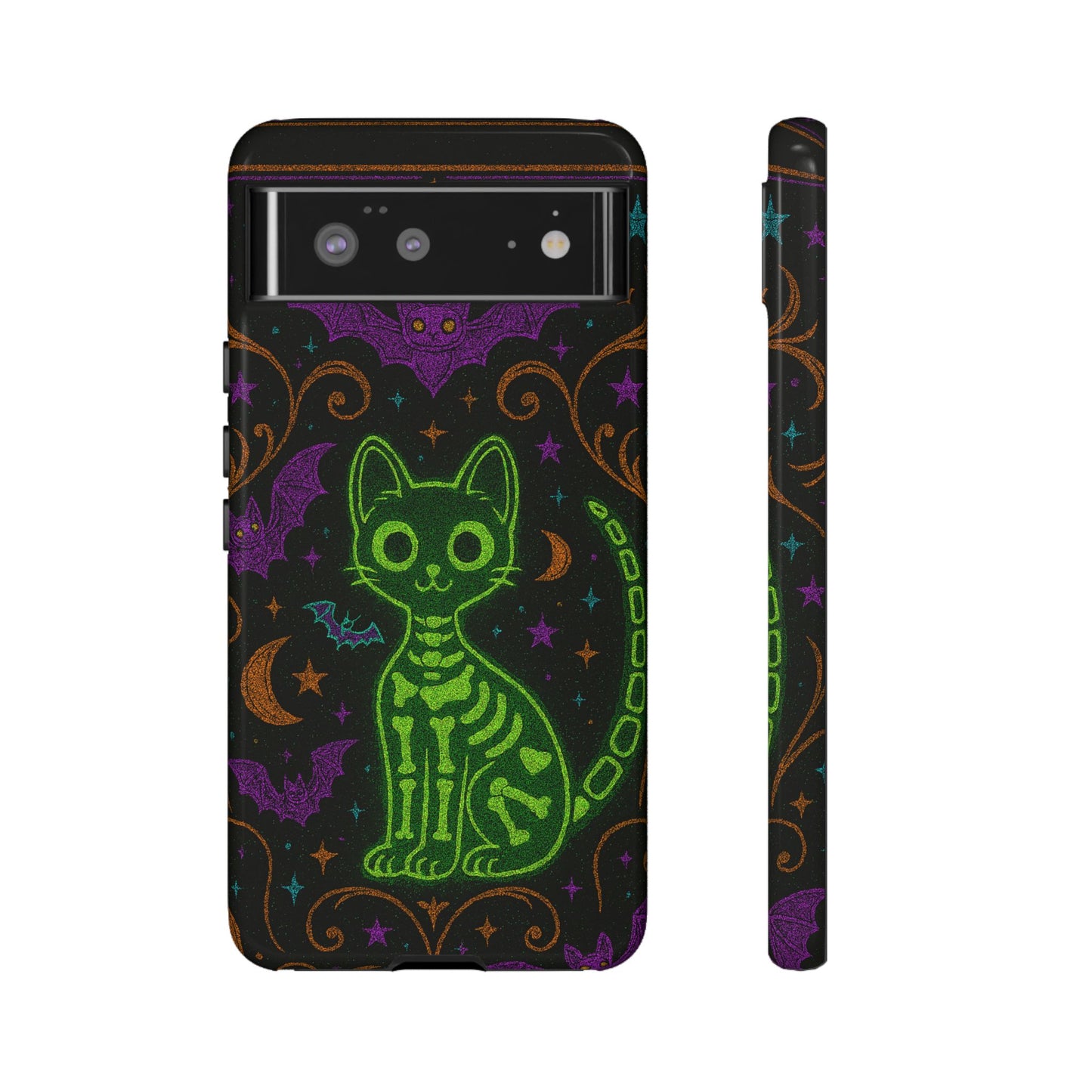 Skeleton Cat Phone Case