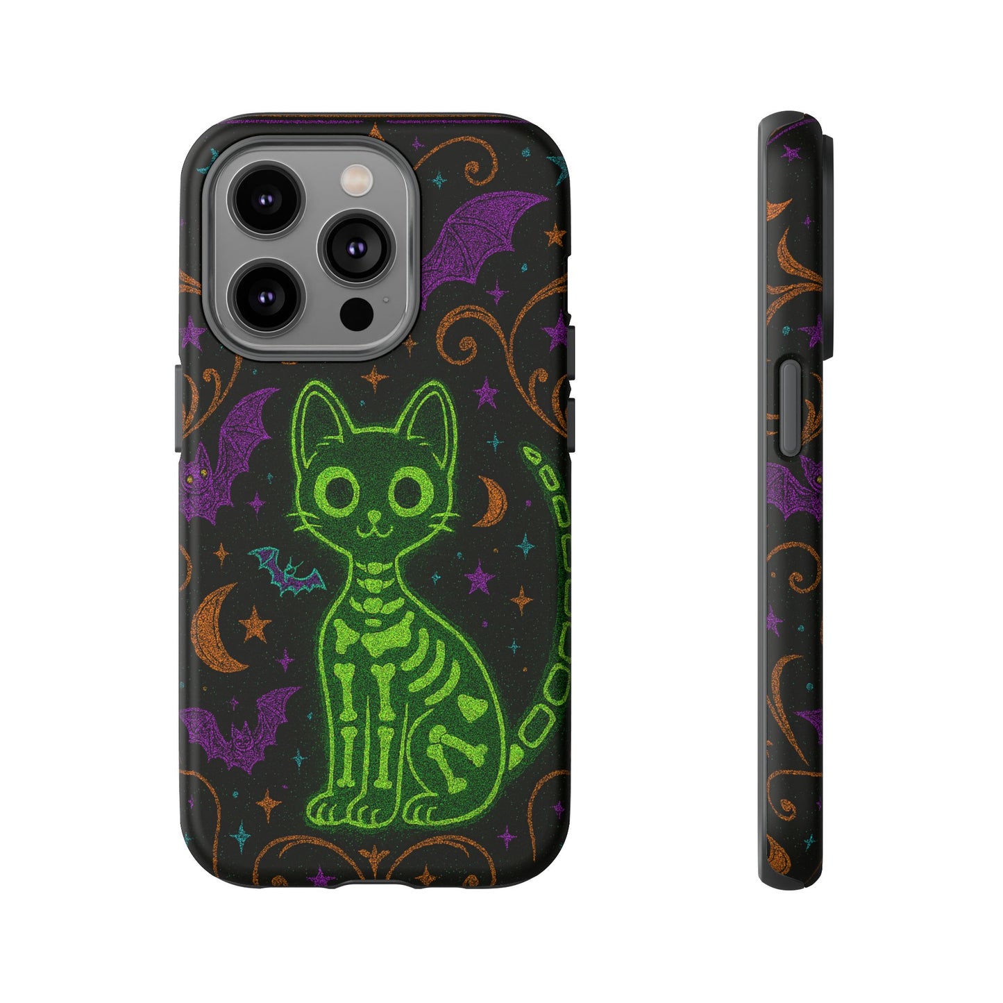 Skeleton Cat Phone Case