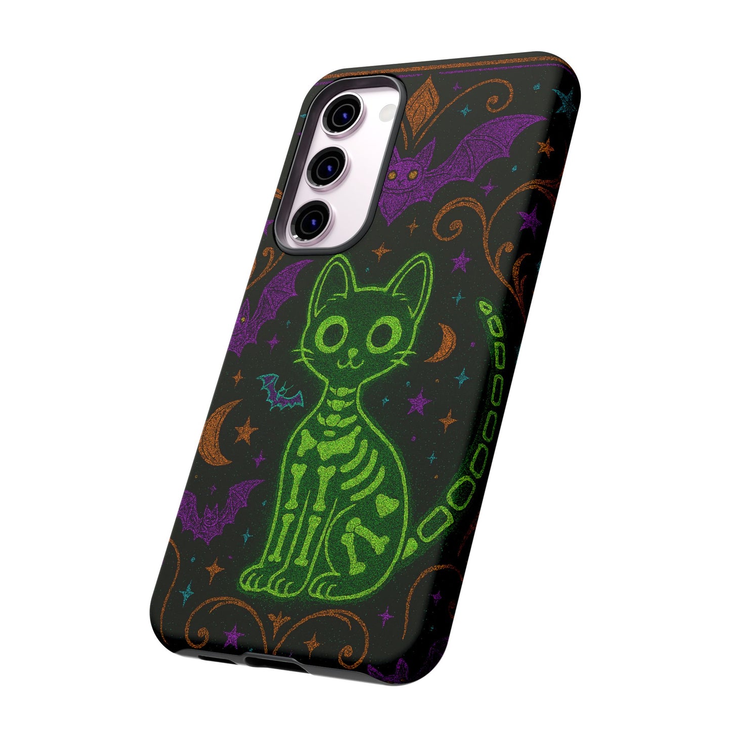Skeleton Cat Phone Case