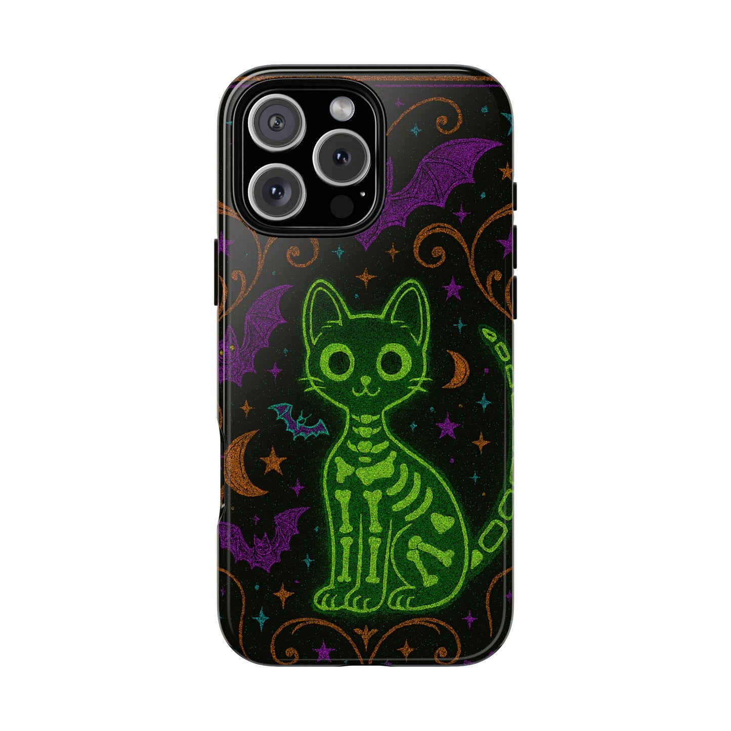 Skeleton Cat Phone Case