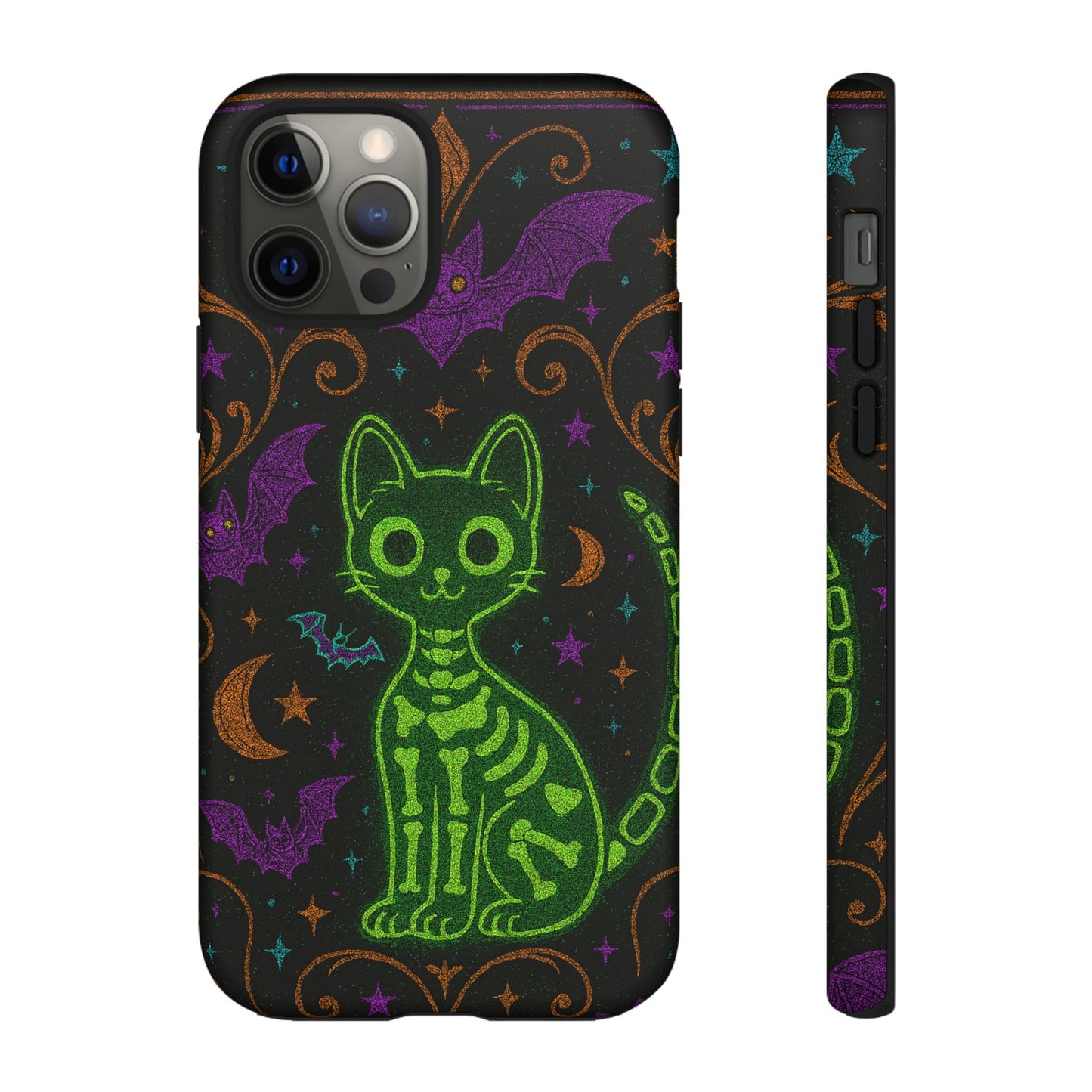 Skeleton Cat Phone Case