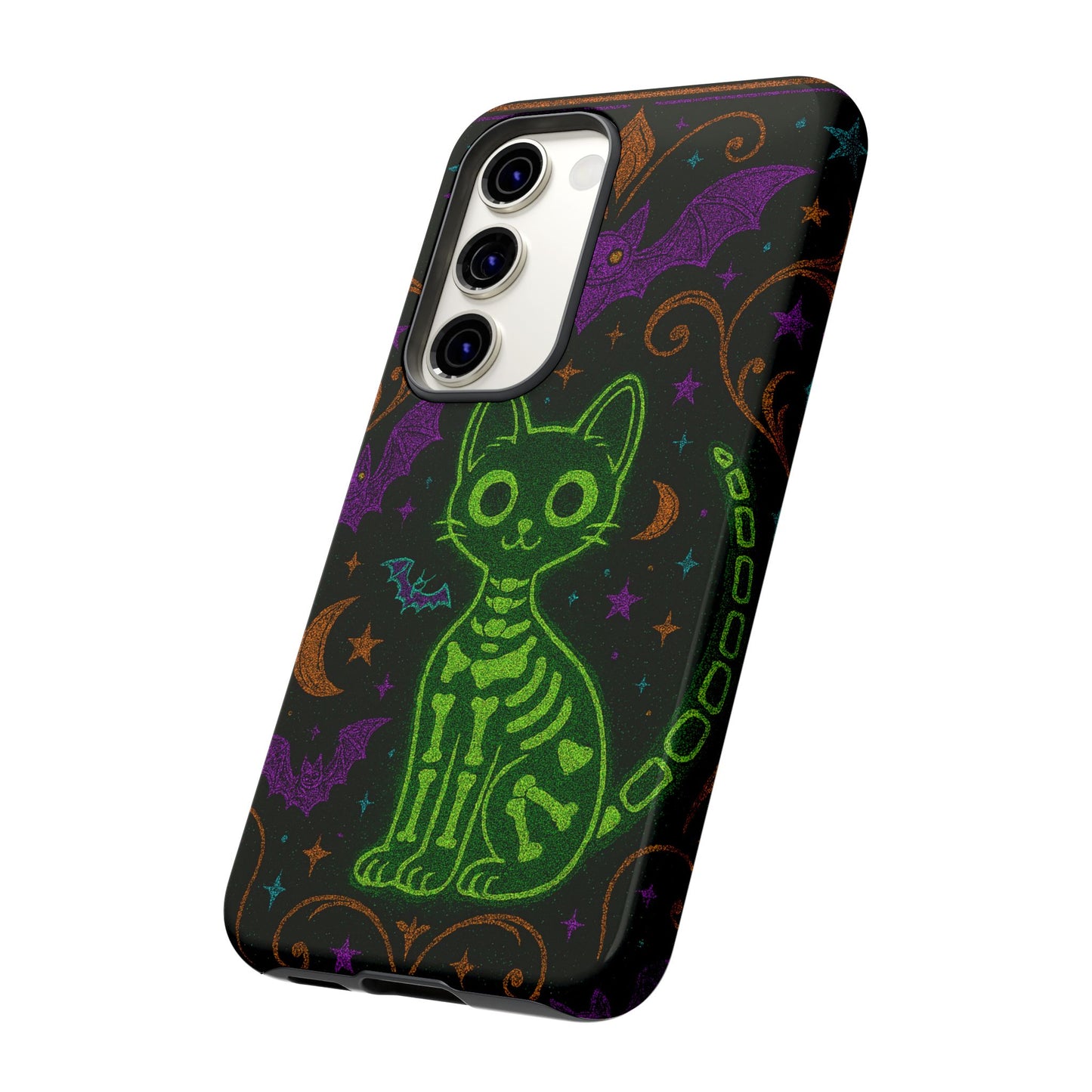 Skeleton Cat Phone Case