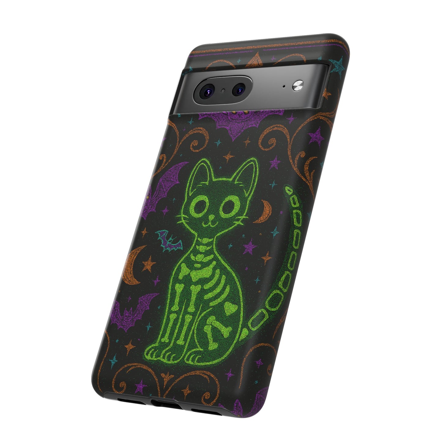 Skeleton Cat Phone Case