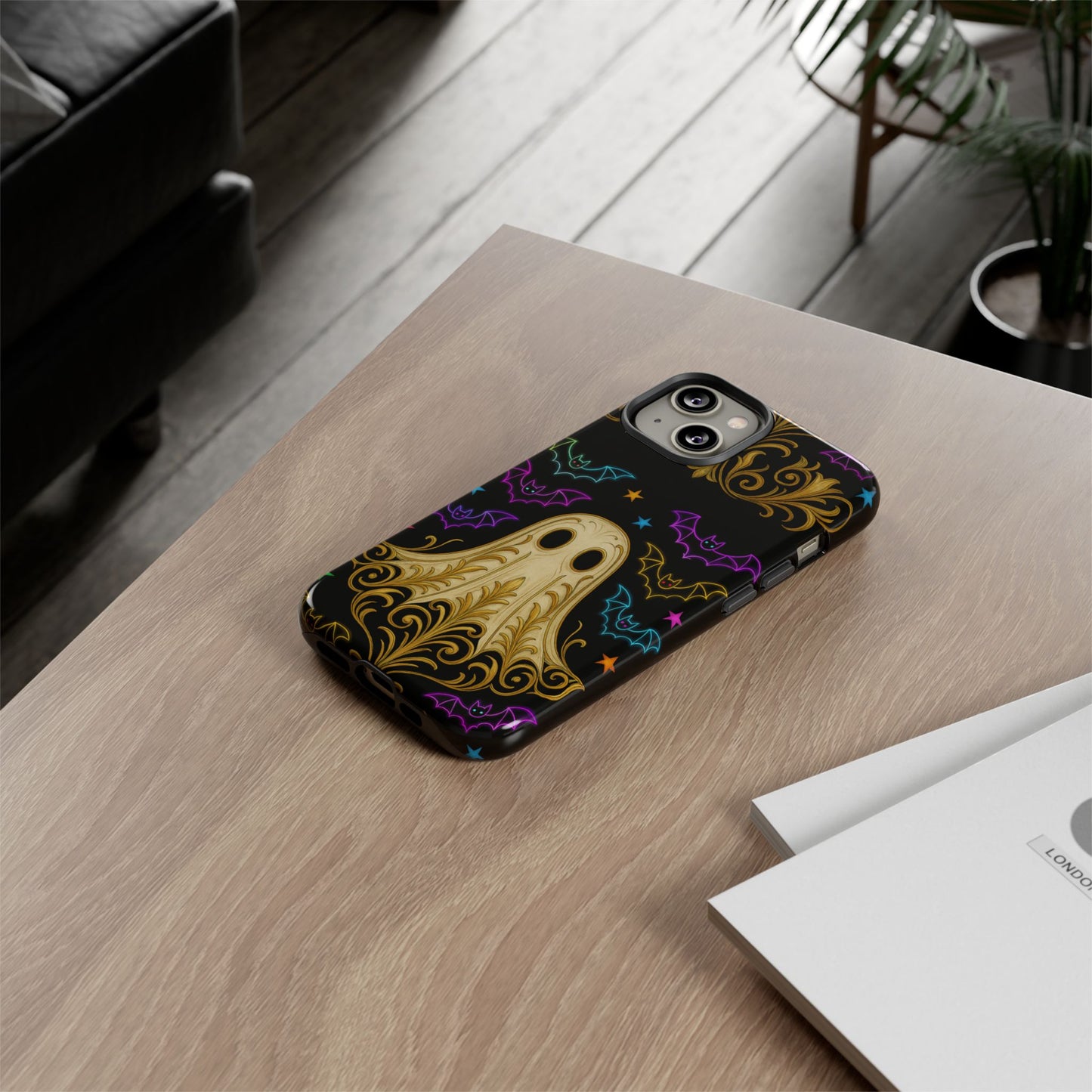 Ghost Phone Cases With Tiny Bats