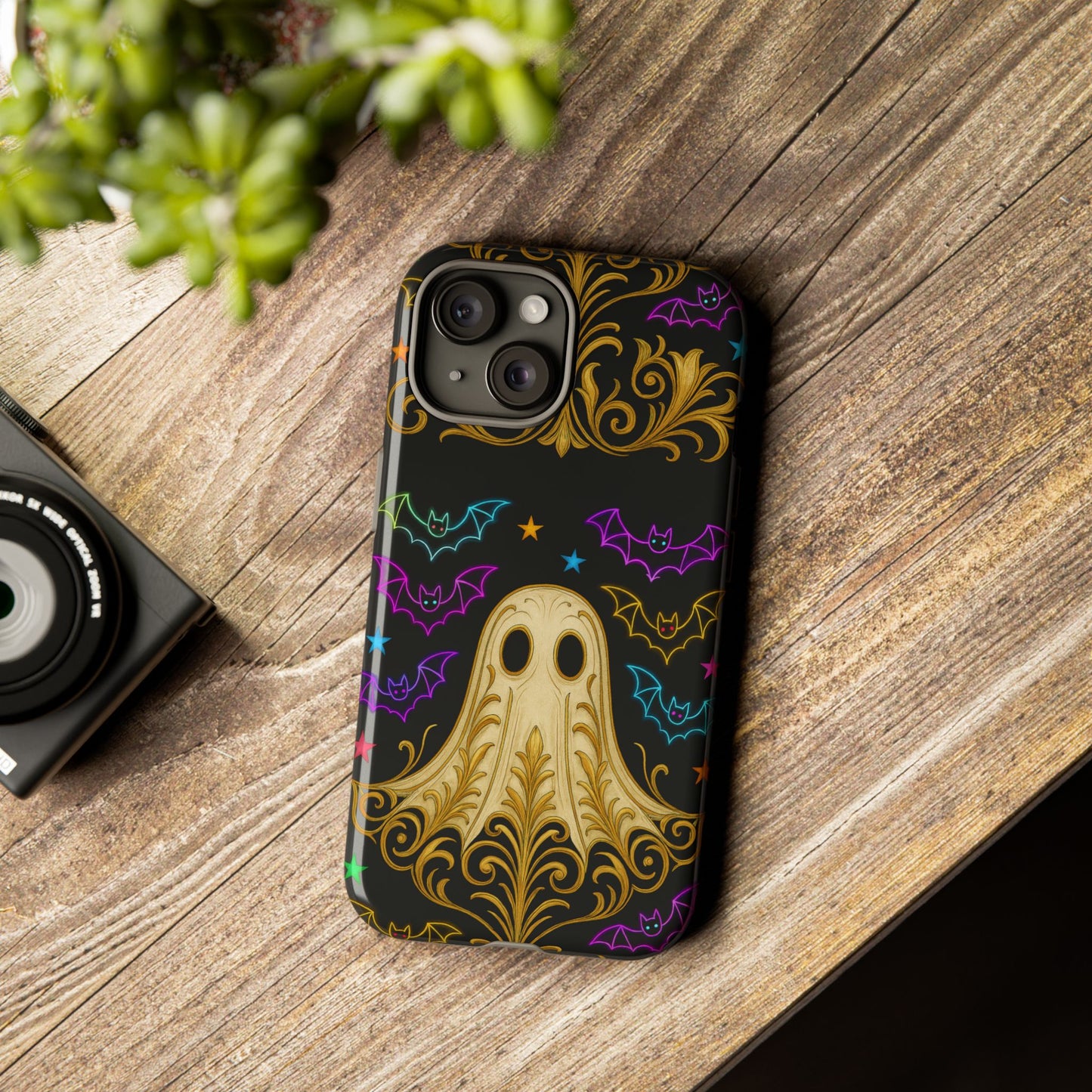 Ghost Phone Cases With Tiny Bats