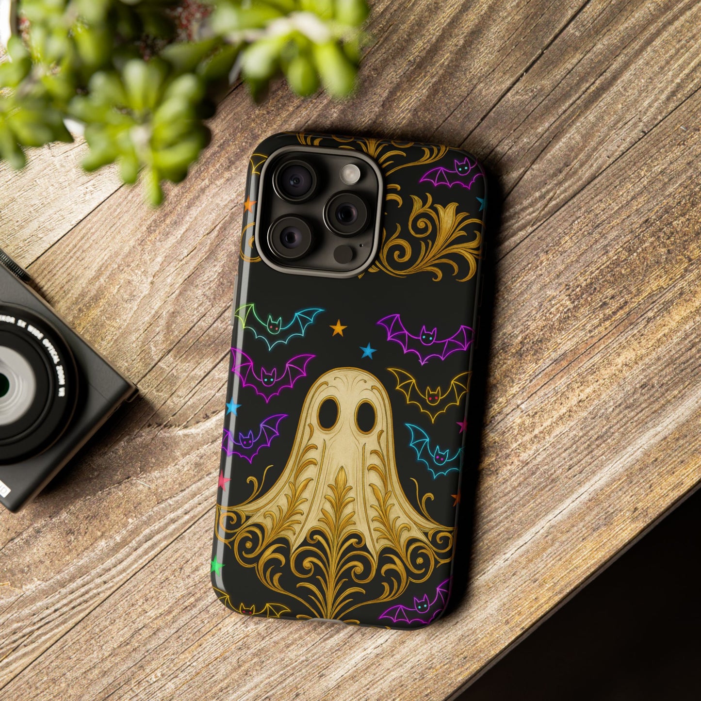 Ghost Phone Cases With Tiny Bats