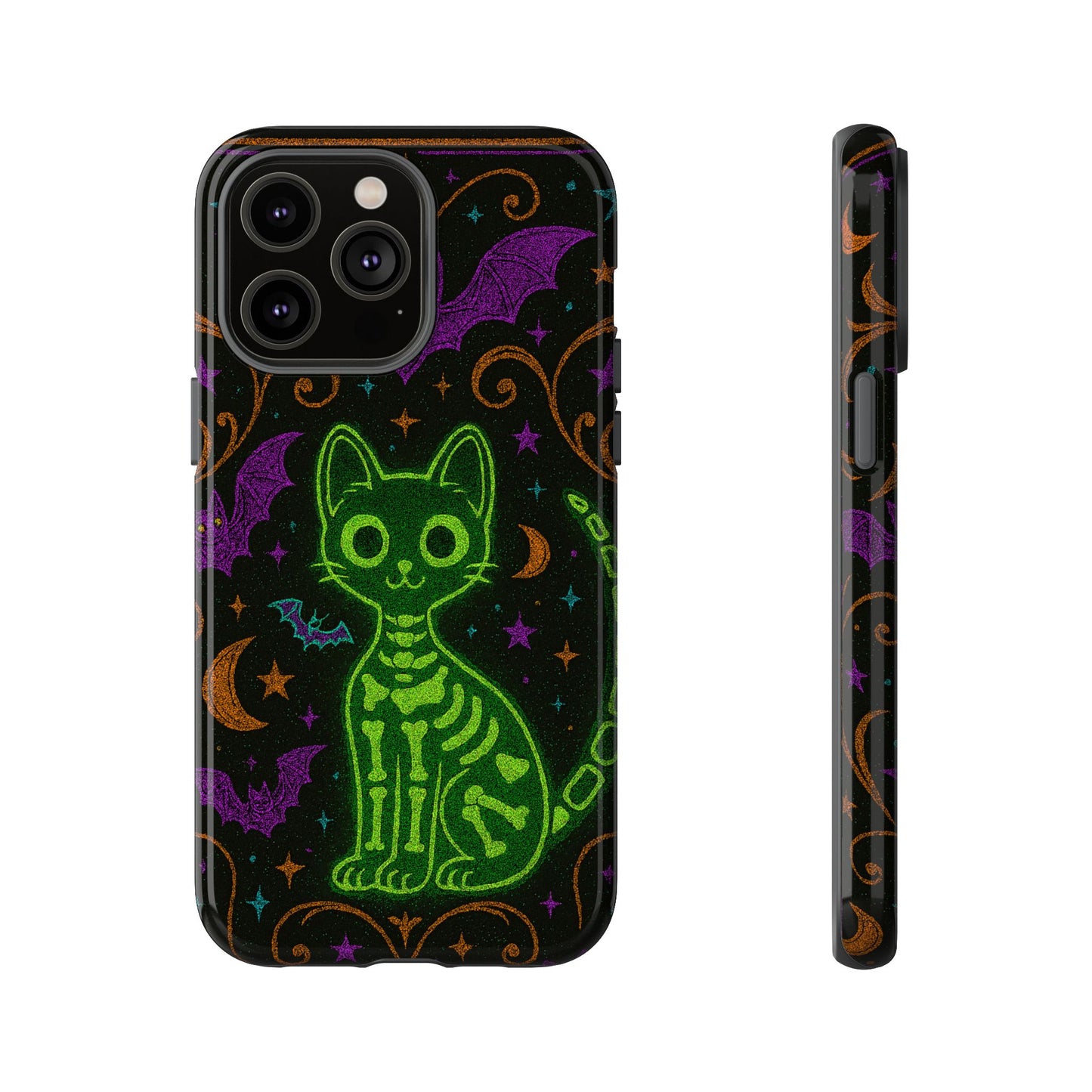 Skeleton Cat Phone Case