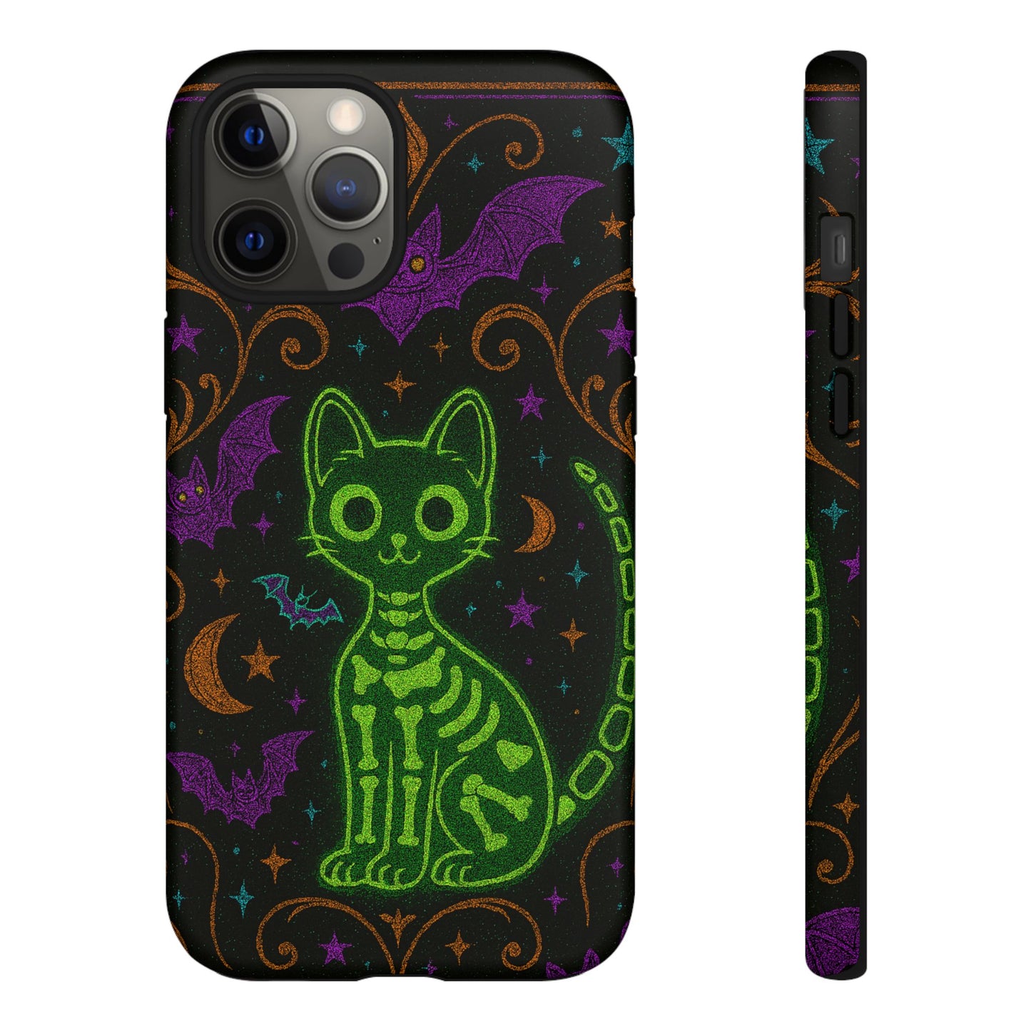 Skeleton Cat Phone Case