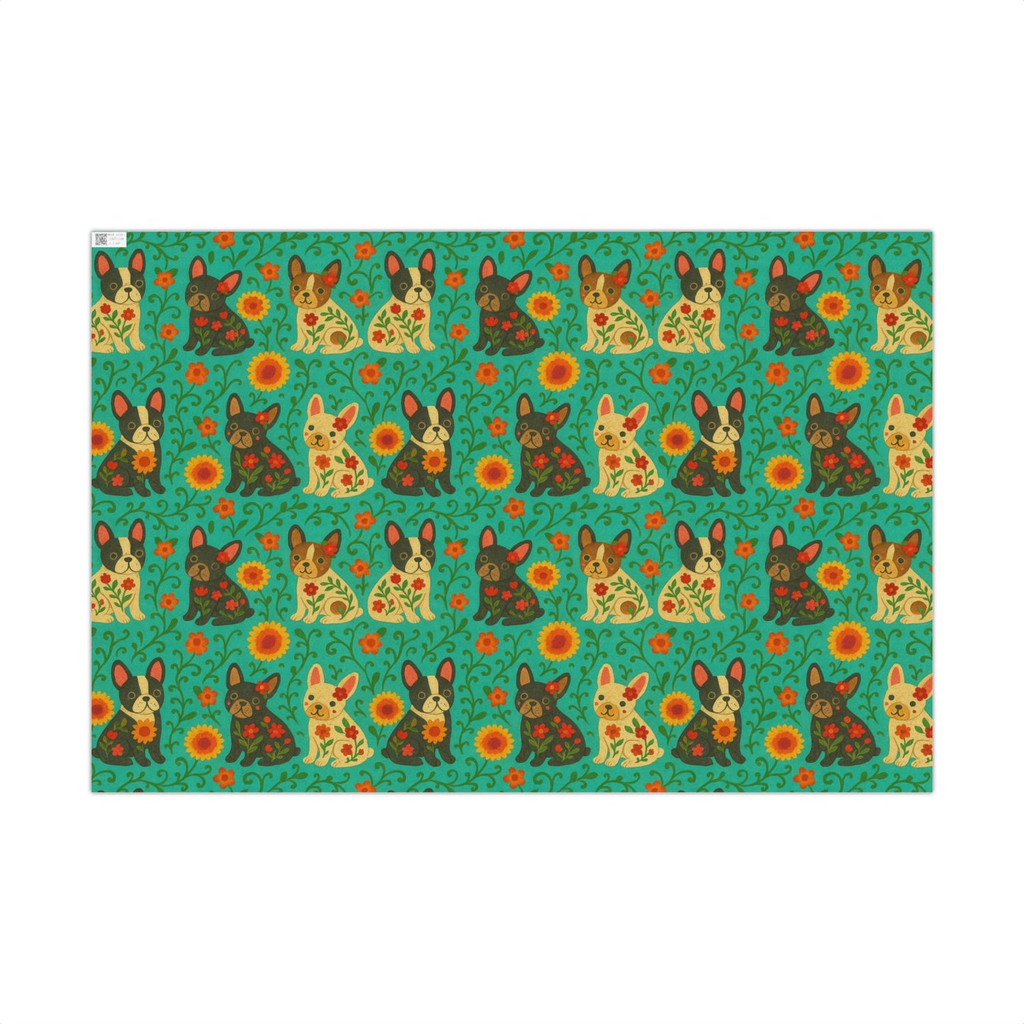 Gift Wrapping Paper With French Bulldogs