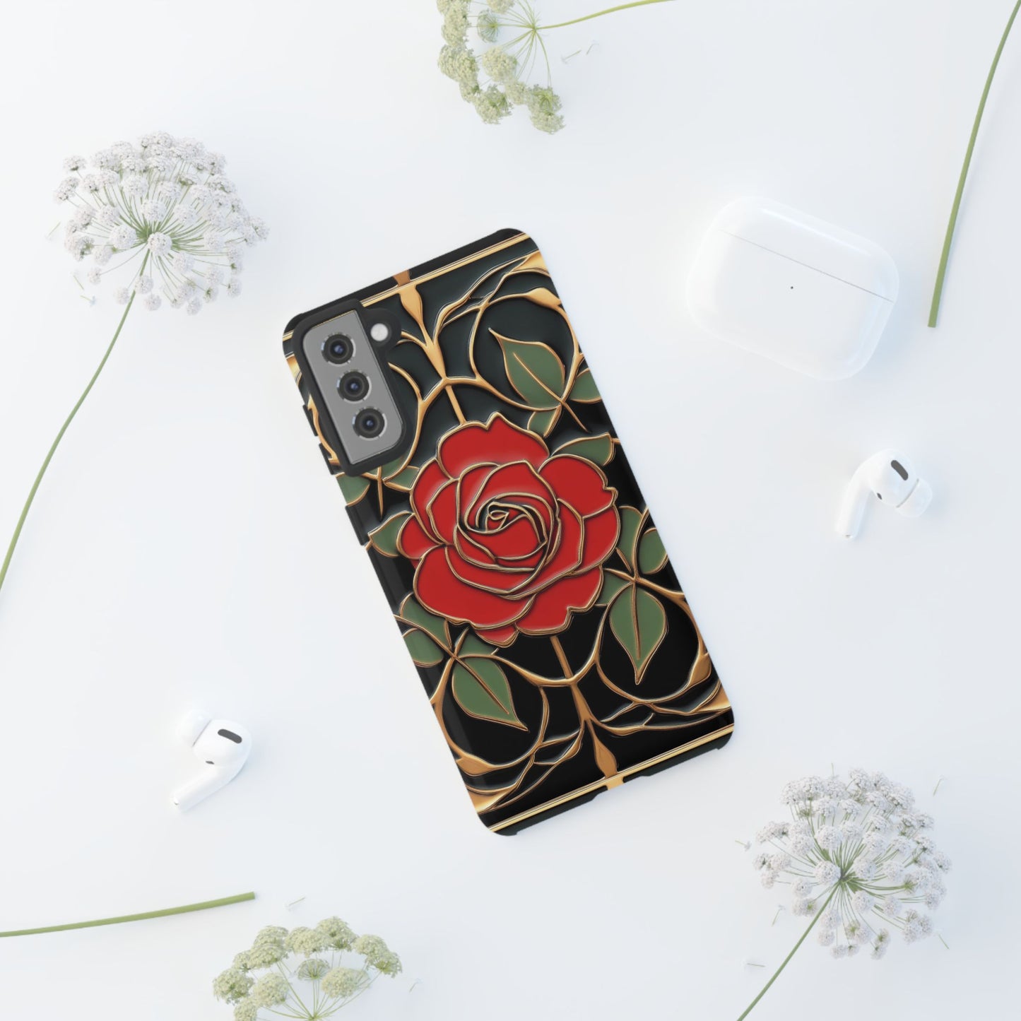 Phone Cases- Vintage Rose Art Nouveau Aesthetic