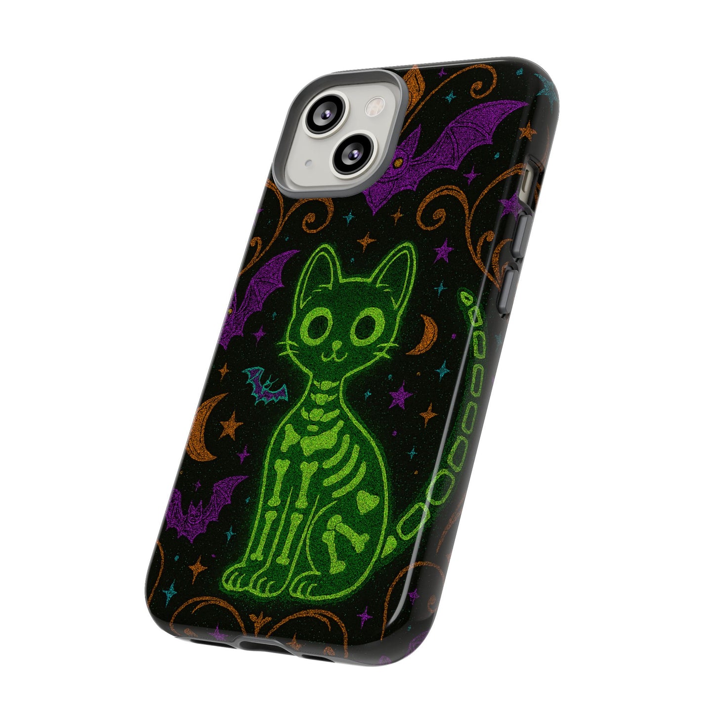 Skeleton Cat Phone Case