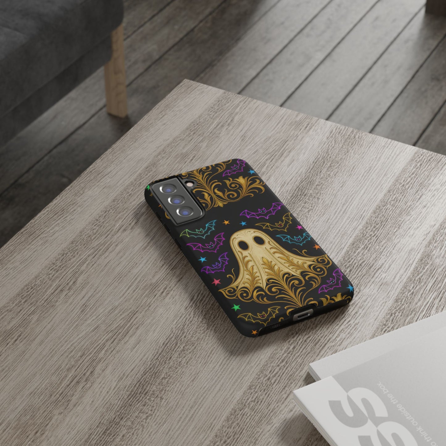 Ghost Phone Cases With Tiny Bats