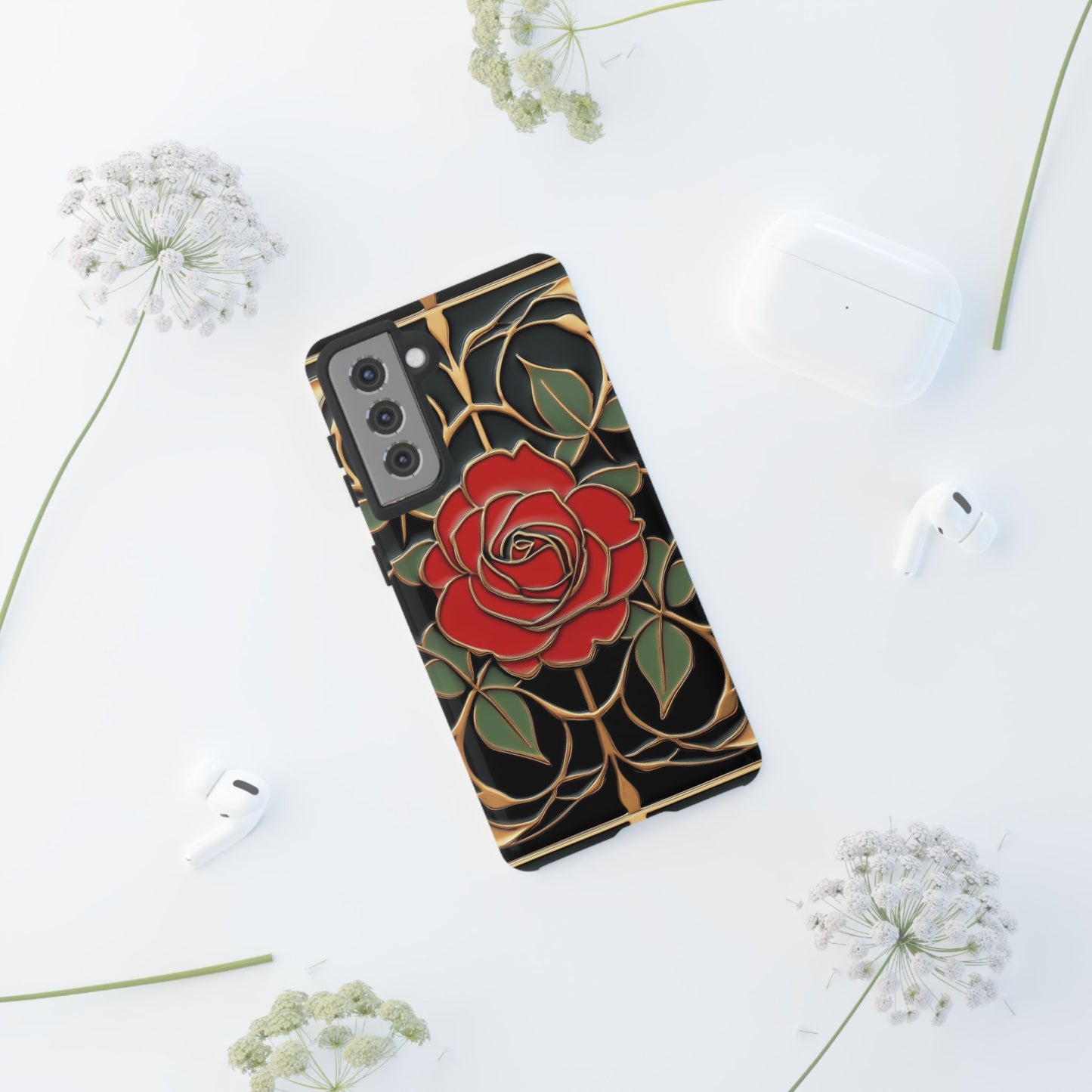 Phone Cases- Vintage Rose Art Nouveau Aesthetic