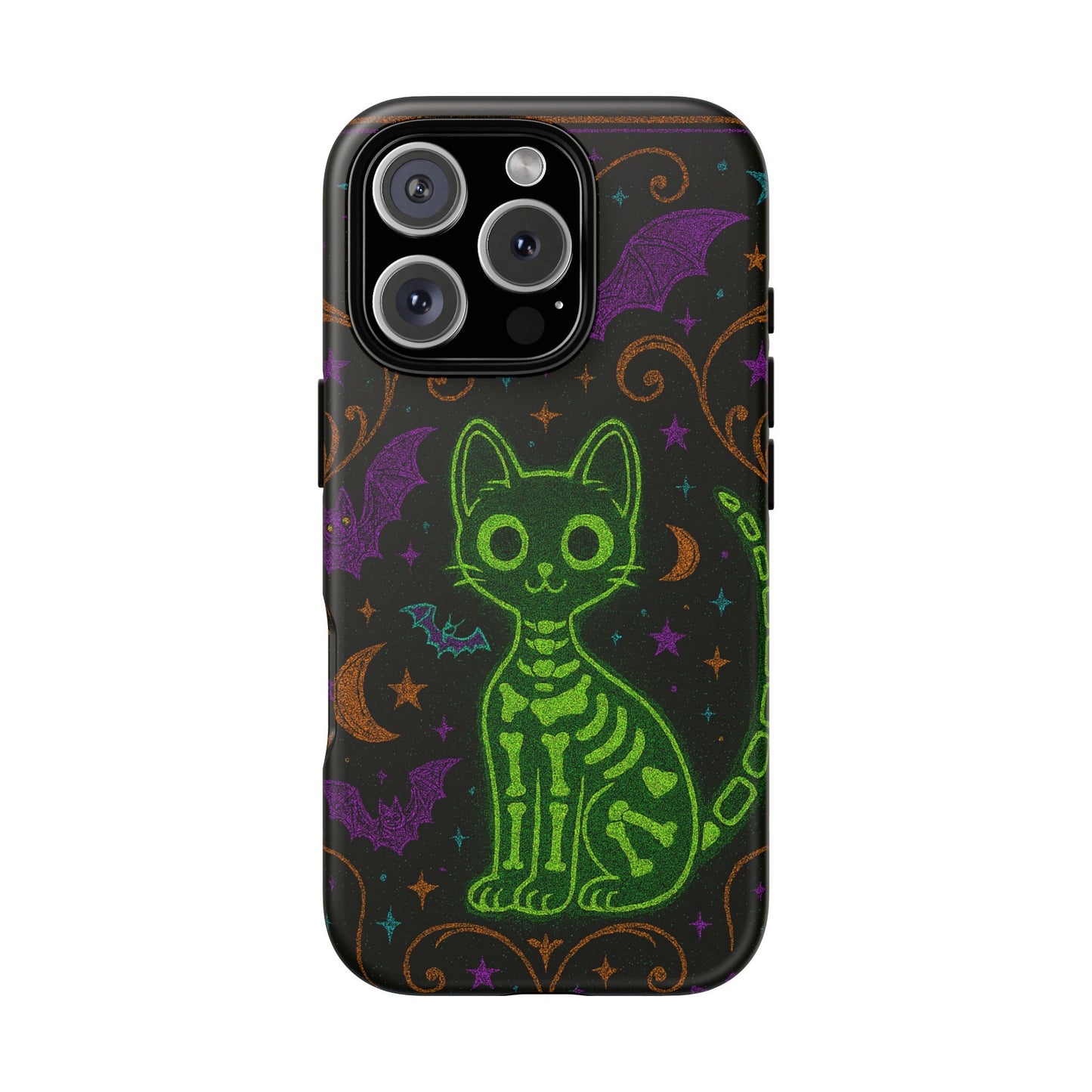 Skeleton Cat Phone Case
