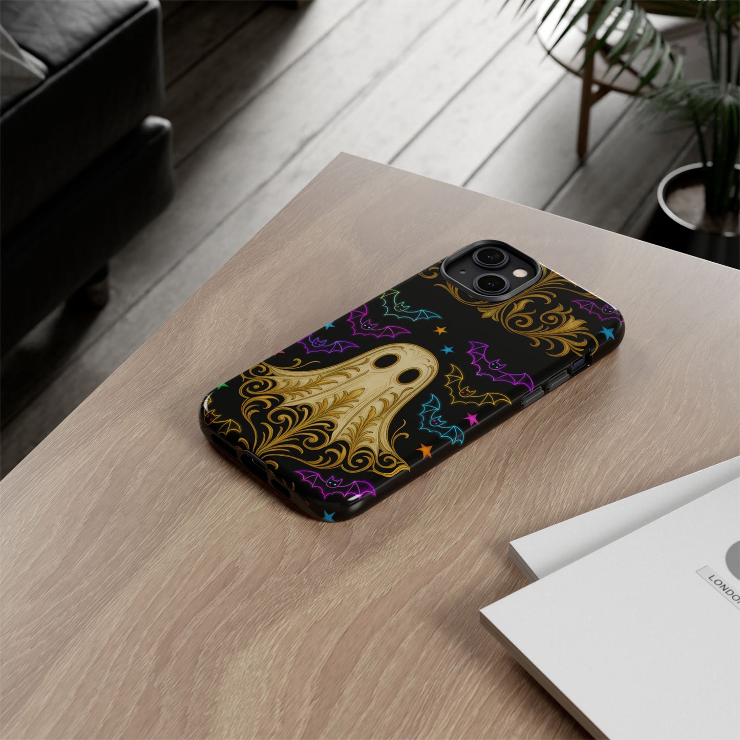 Ghost Phone Cases With Tiny Bats