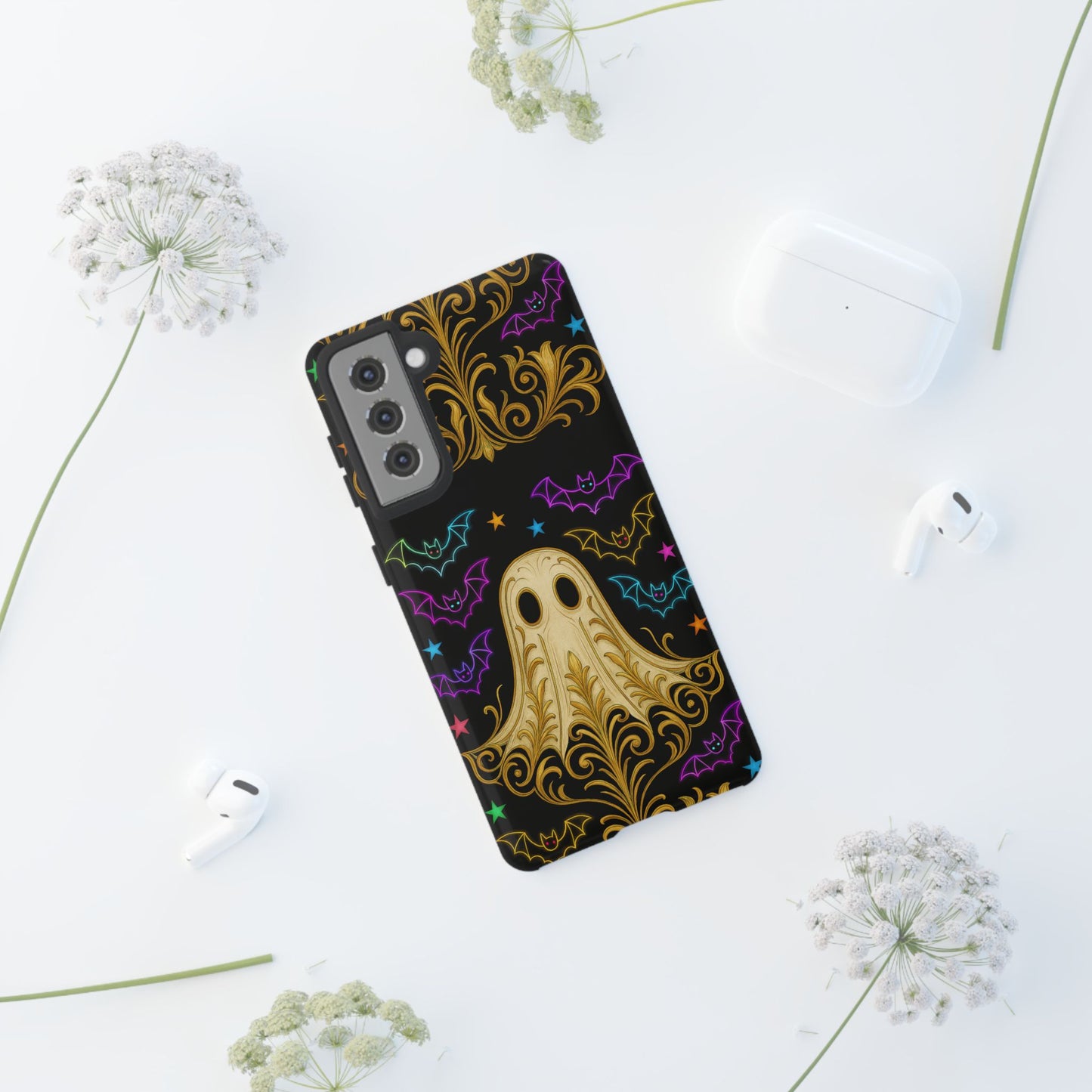 Ghost Phone Cases With Tiny Bats
