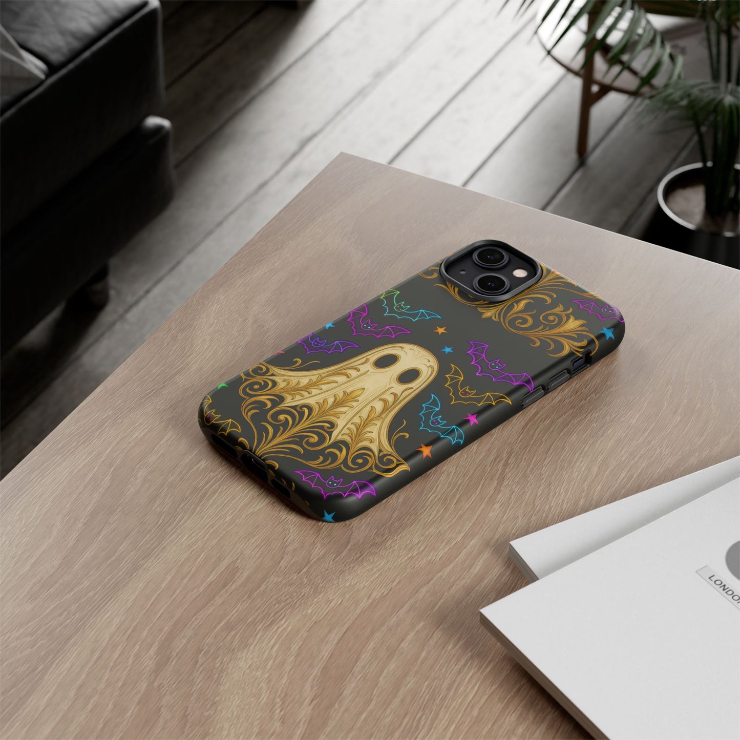 Ghost Phone Cases With Tiny Bats