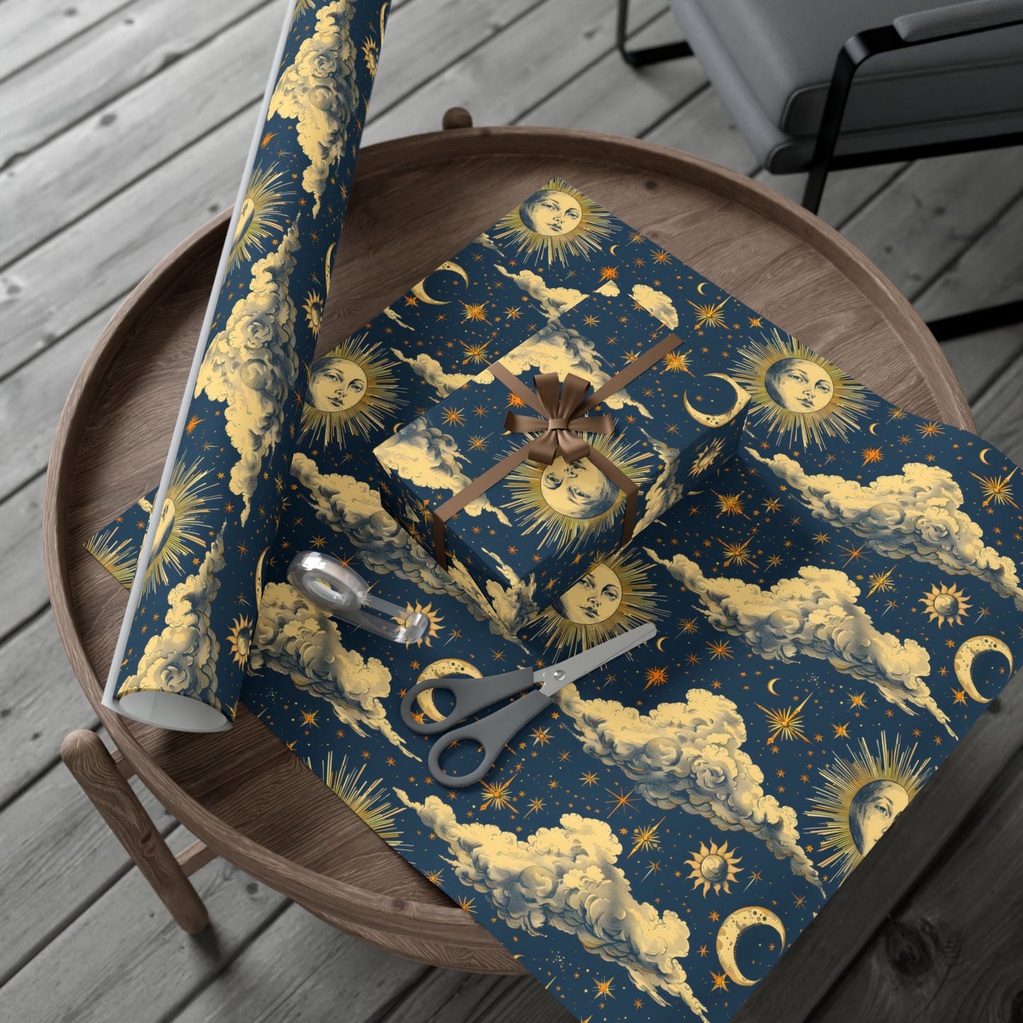 Celestial Gift Wrap Papers - Mythical Vintage Motif