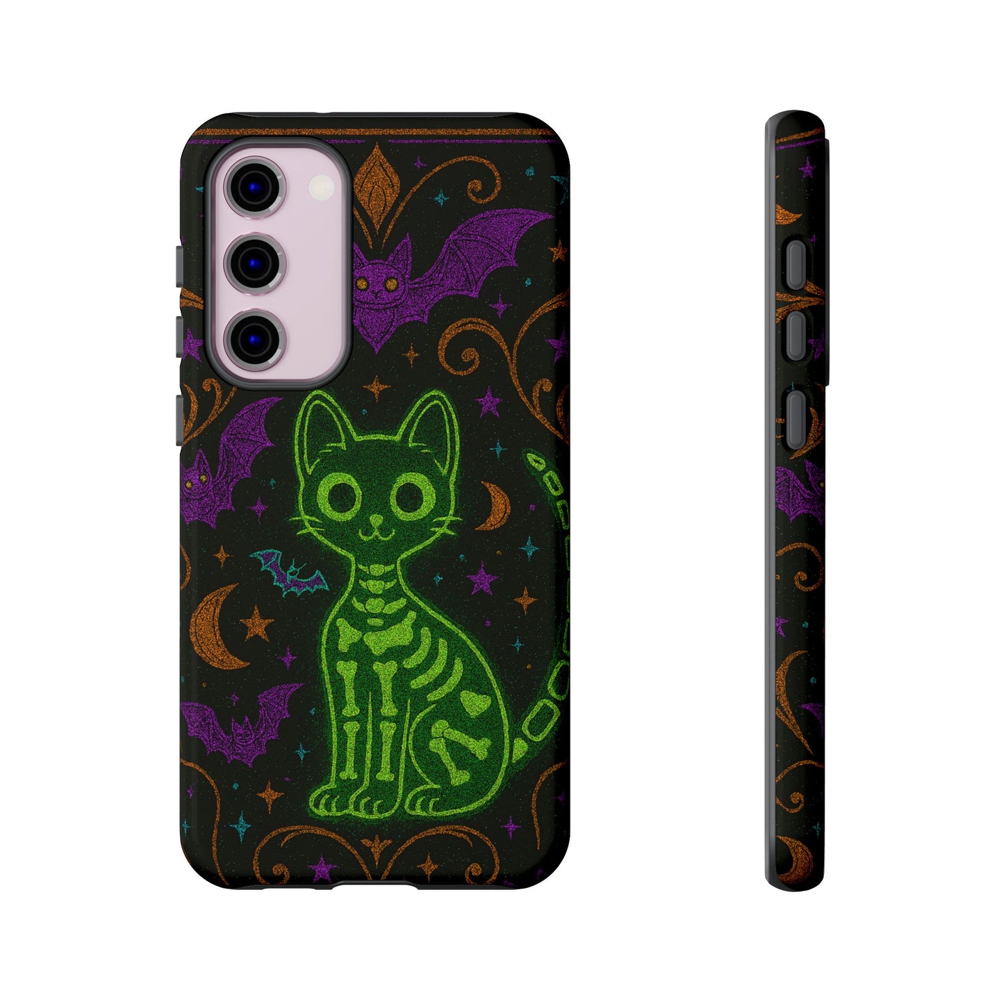 Skeleton Cat Phone Case