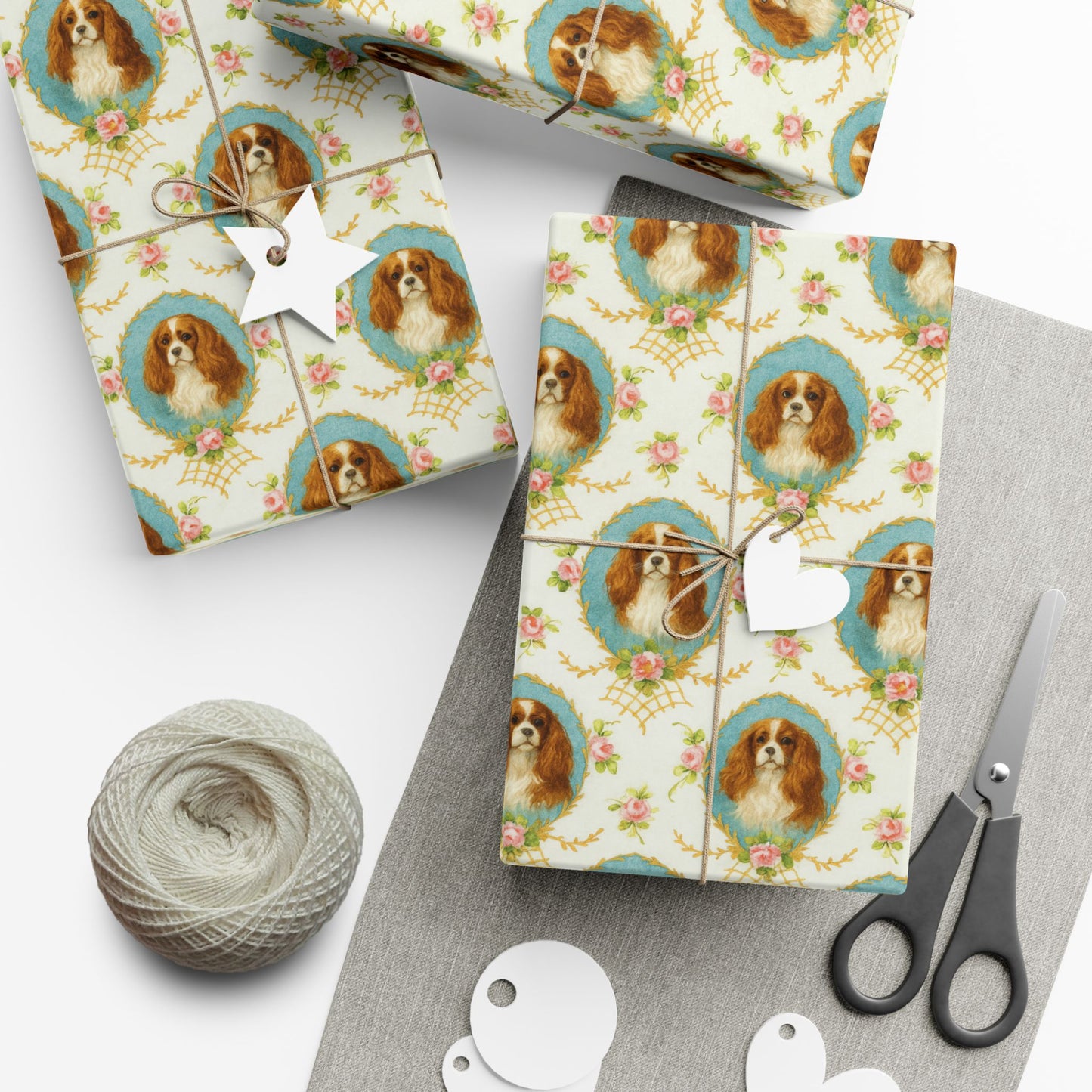 Gift Wrapping Paper - King Charles Spaniels