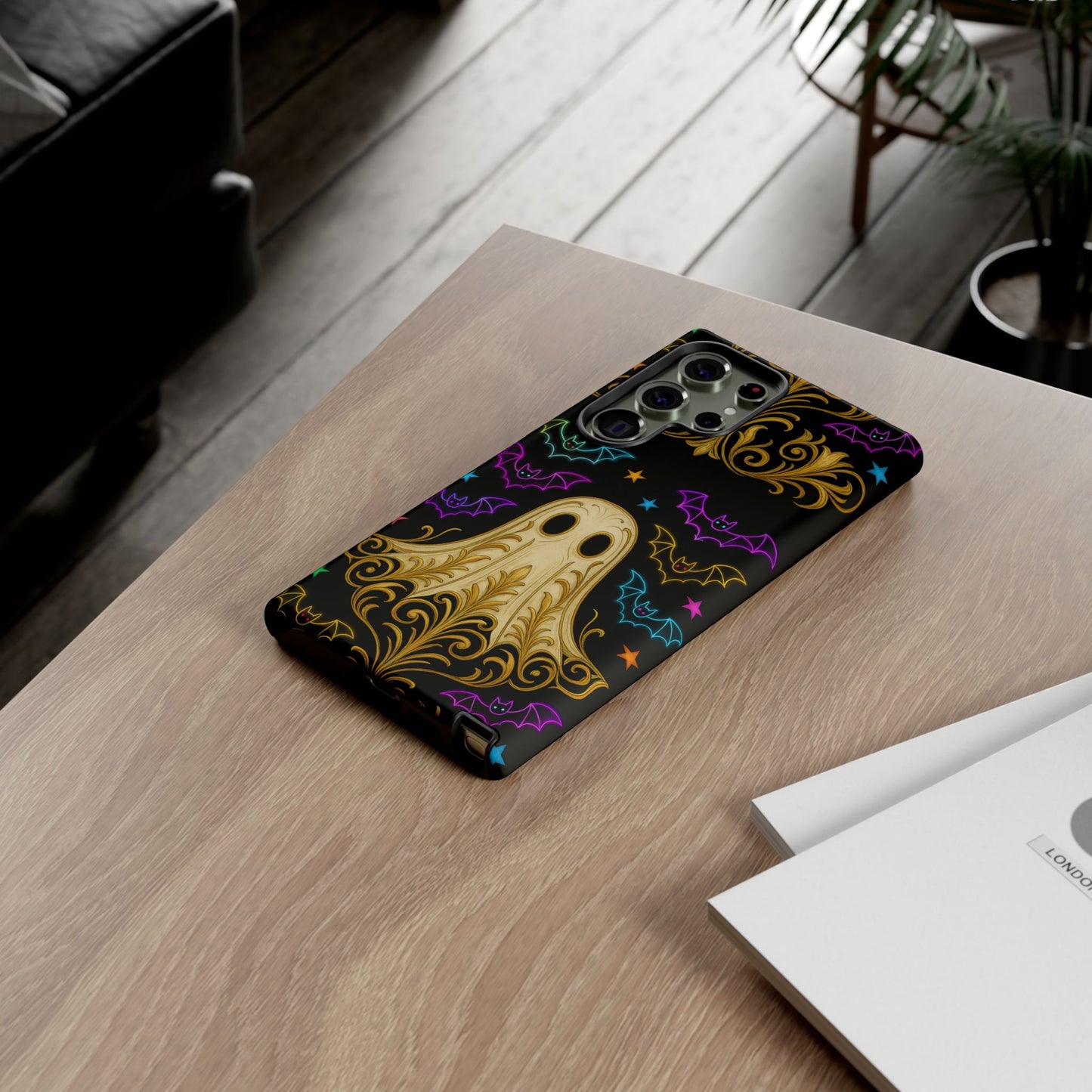 Ghost Phone Cases With Tiny Bats