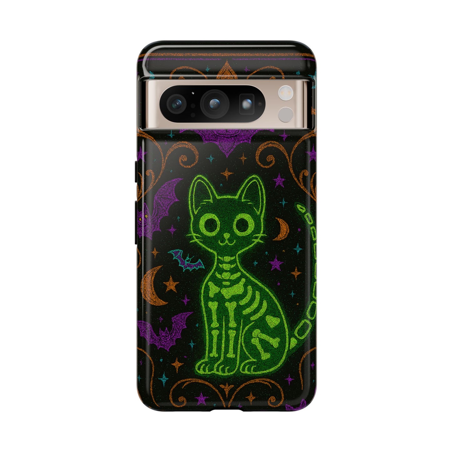 Skeleton Cat Phone Case